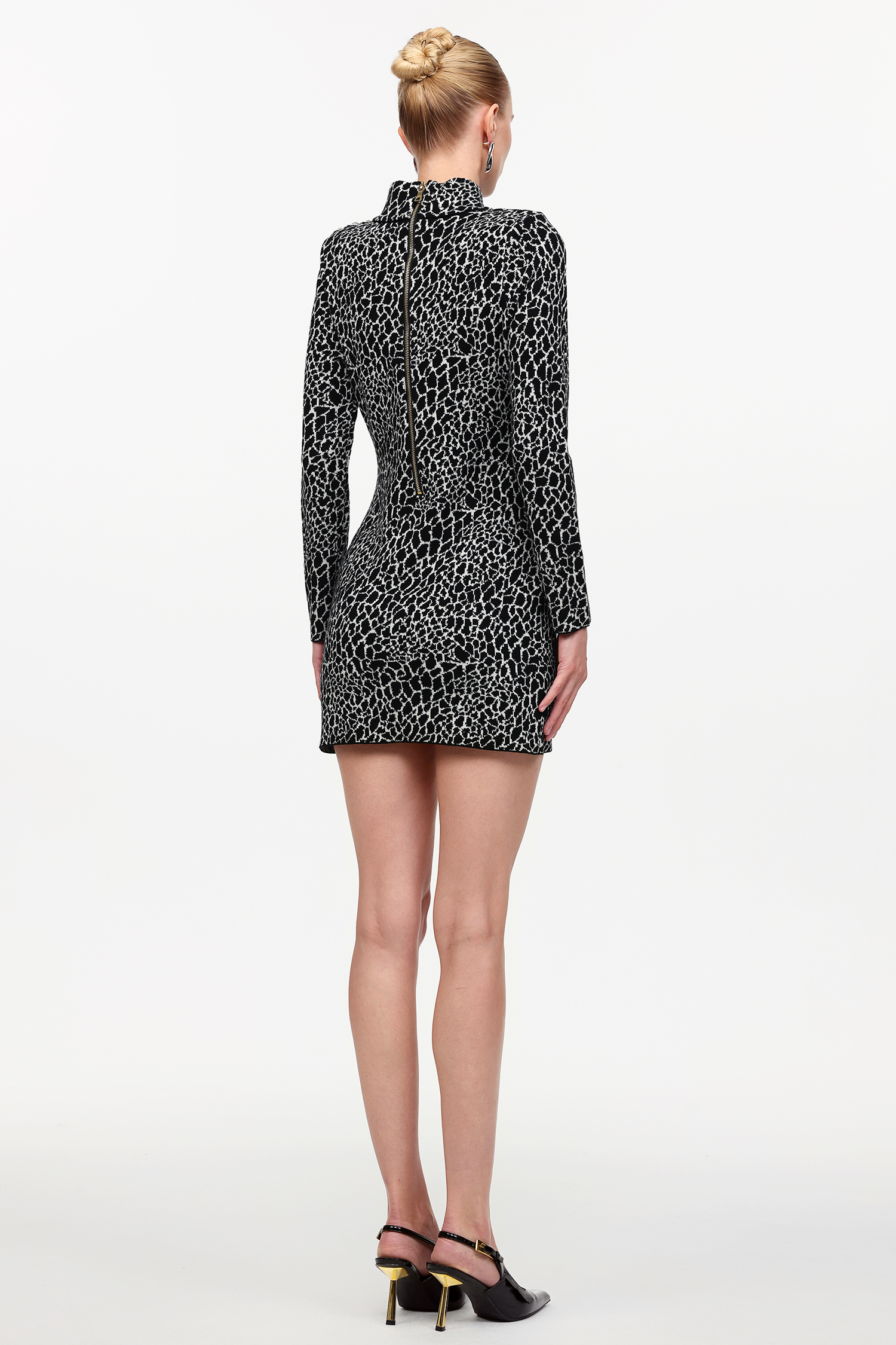 Ierra Chic Contour Long Sleeve Knit Mini Dress