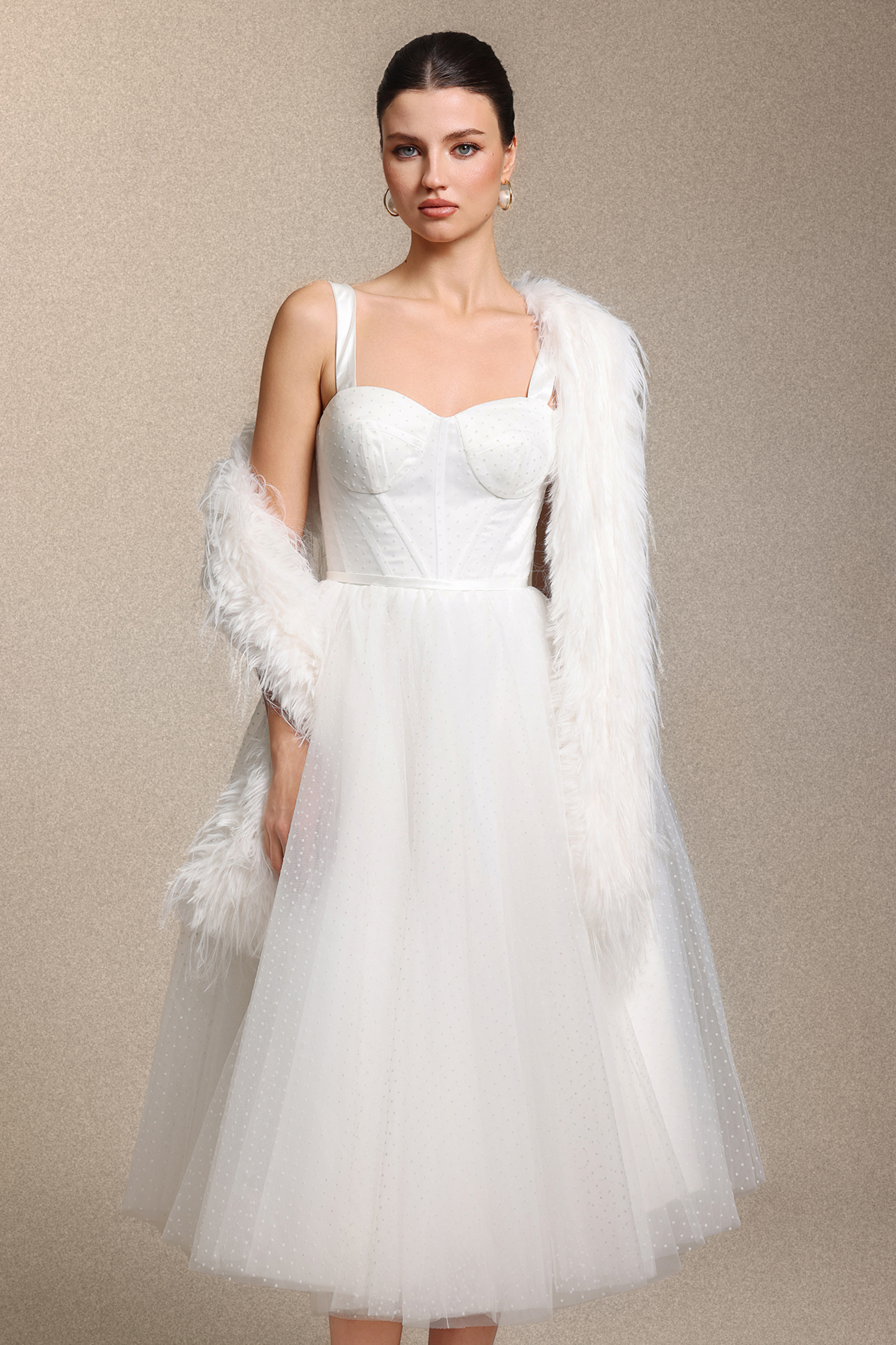 Triasa Long Style Faux Fur Scarf