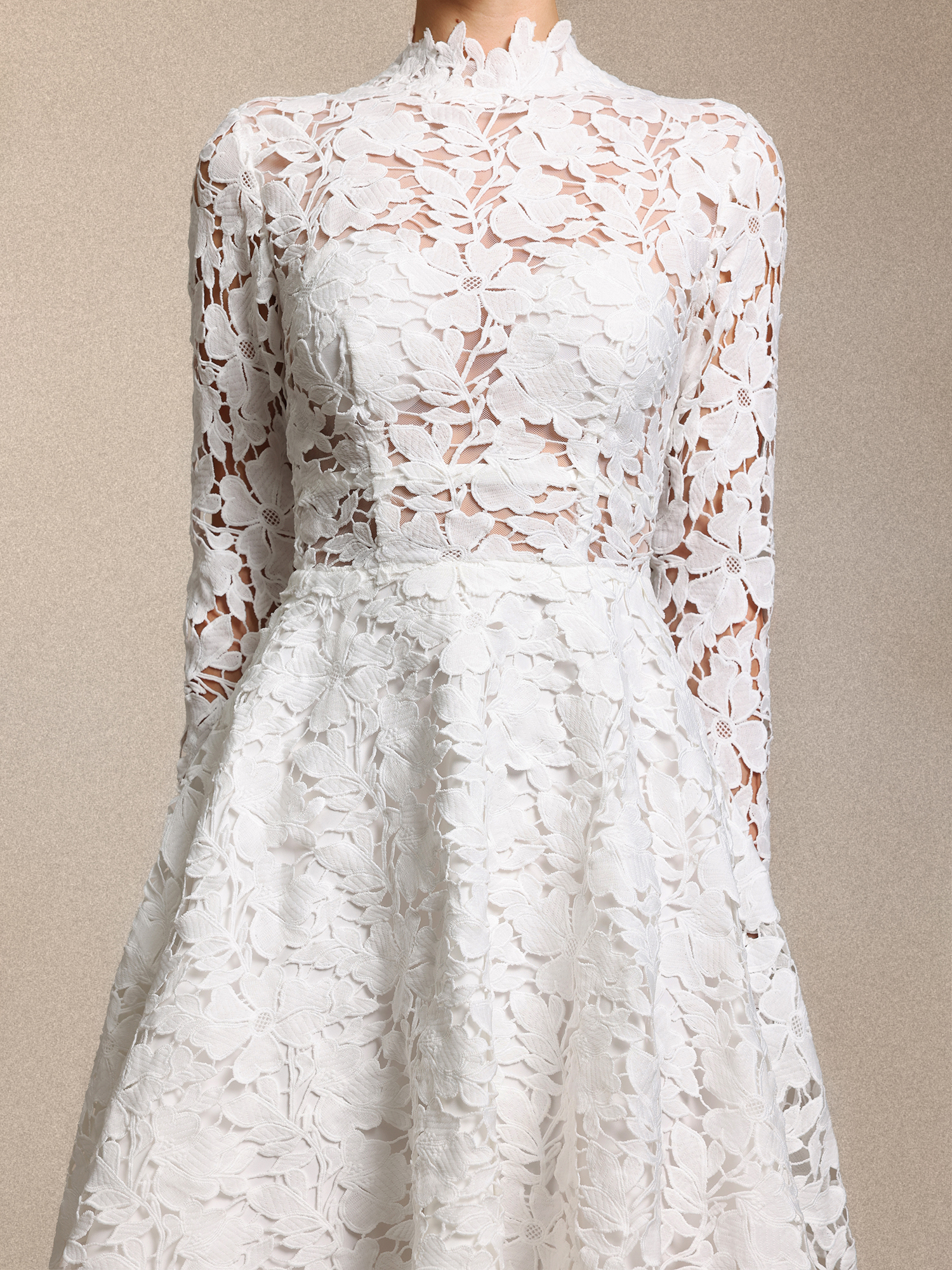 Sweet Chic Long Sleeve Lace Mini Dress