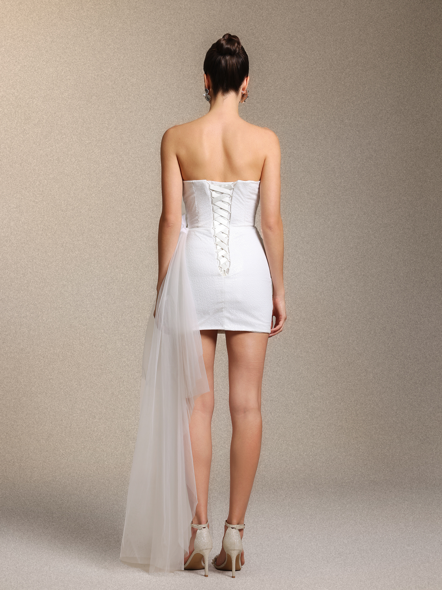 Falae Sleeveless Sequin Floral Mini Dress