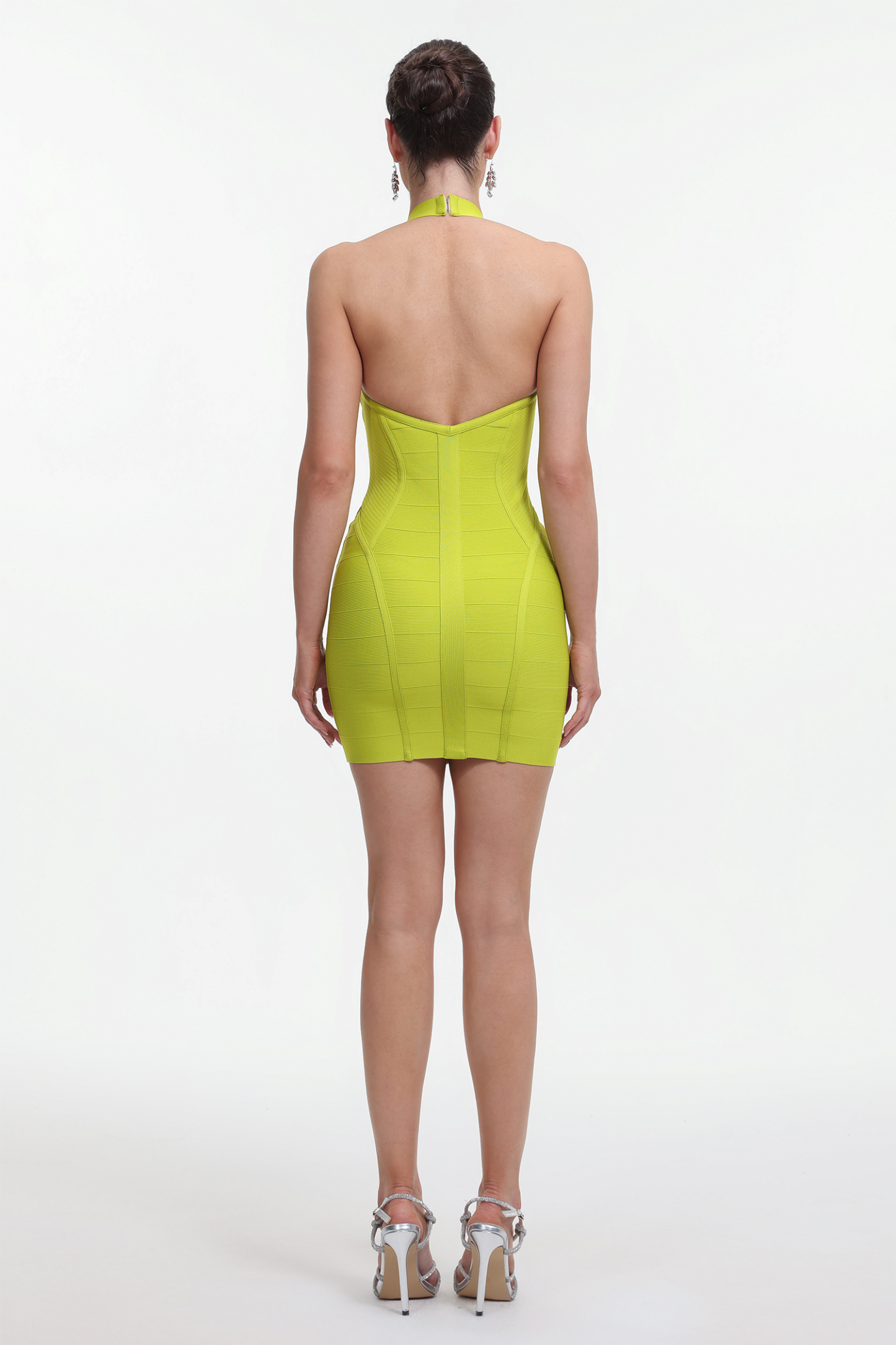 Hilia Classic Contour Halter Bandage Mini Dress