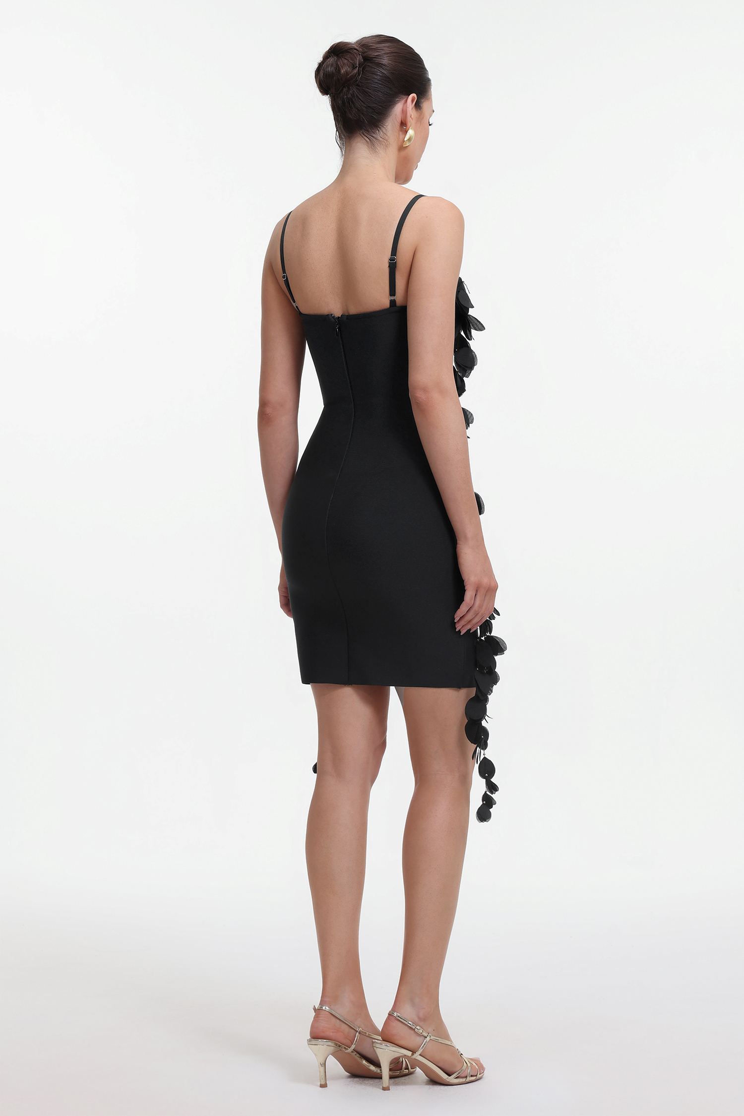 Felix Classic Contour Sleeveless Petal Bandage Mini Dress