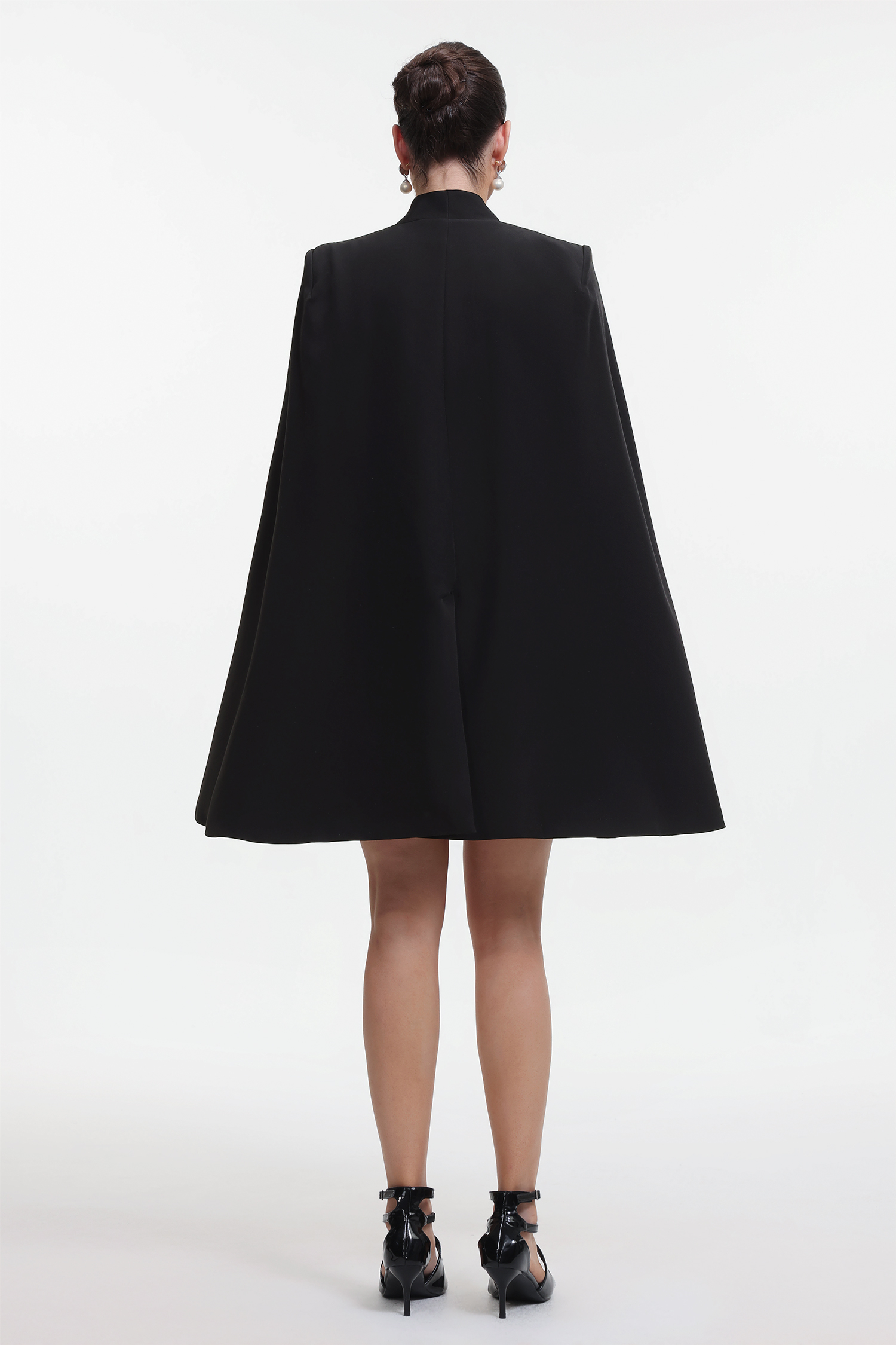 Ignacia Chic Tailored Cape Blazer Dress