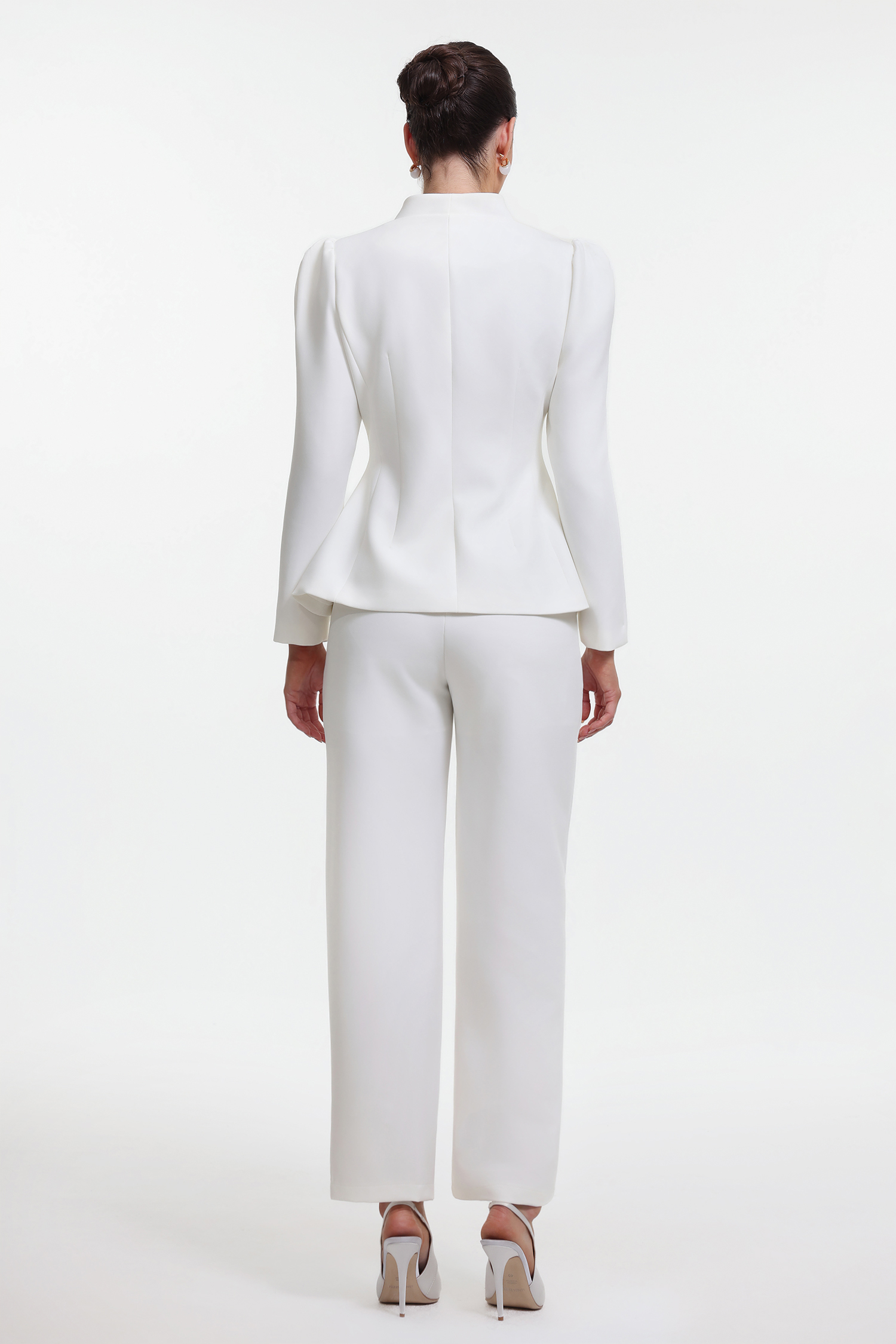 Makani Elegant Tailored Long Sleeve Blazer and Pants Set