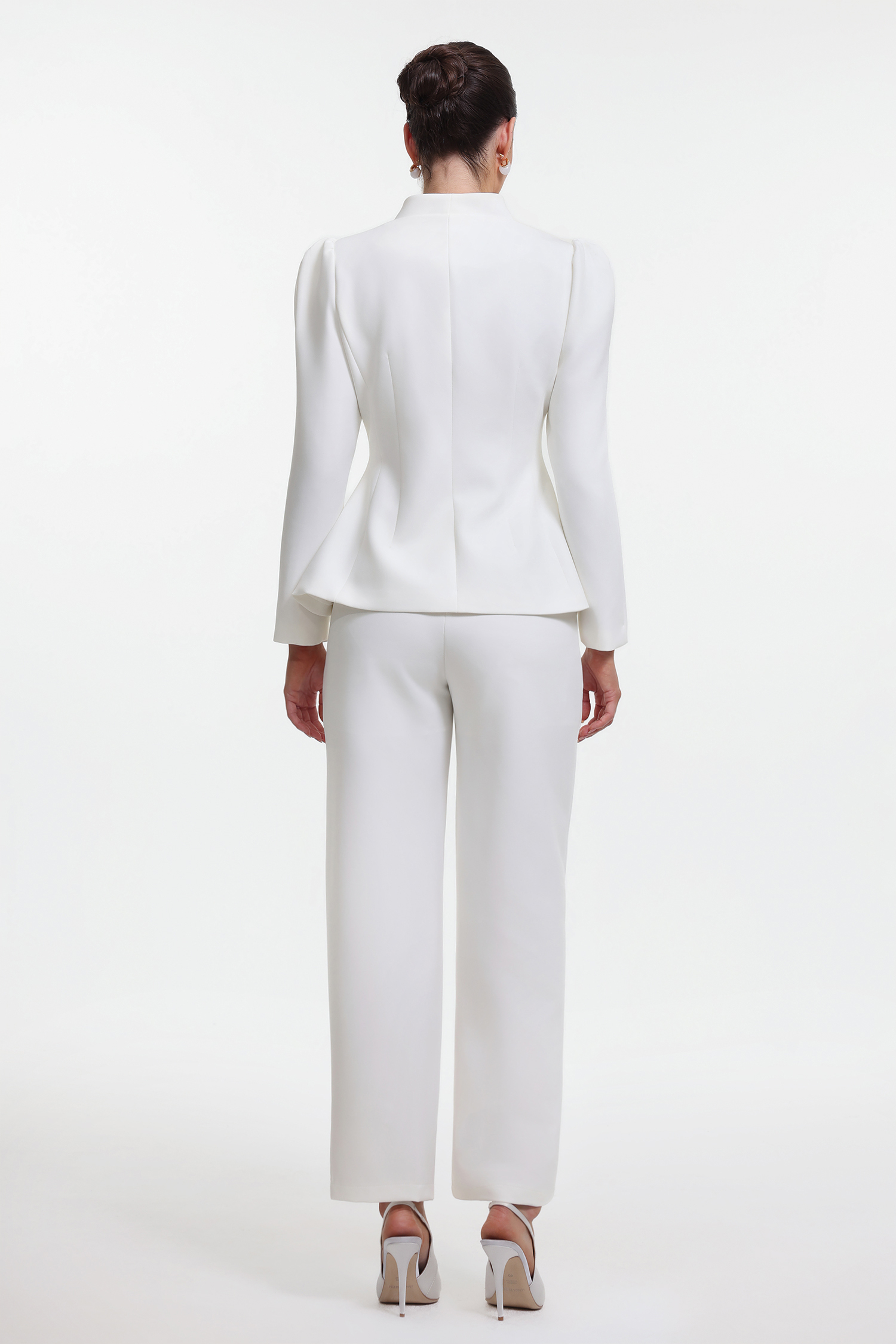 Makani Elegant Tailored Long Sleeve Blazer and Pants Set