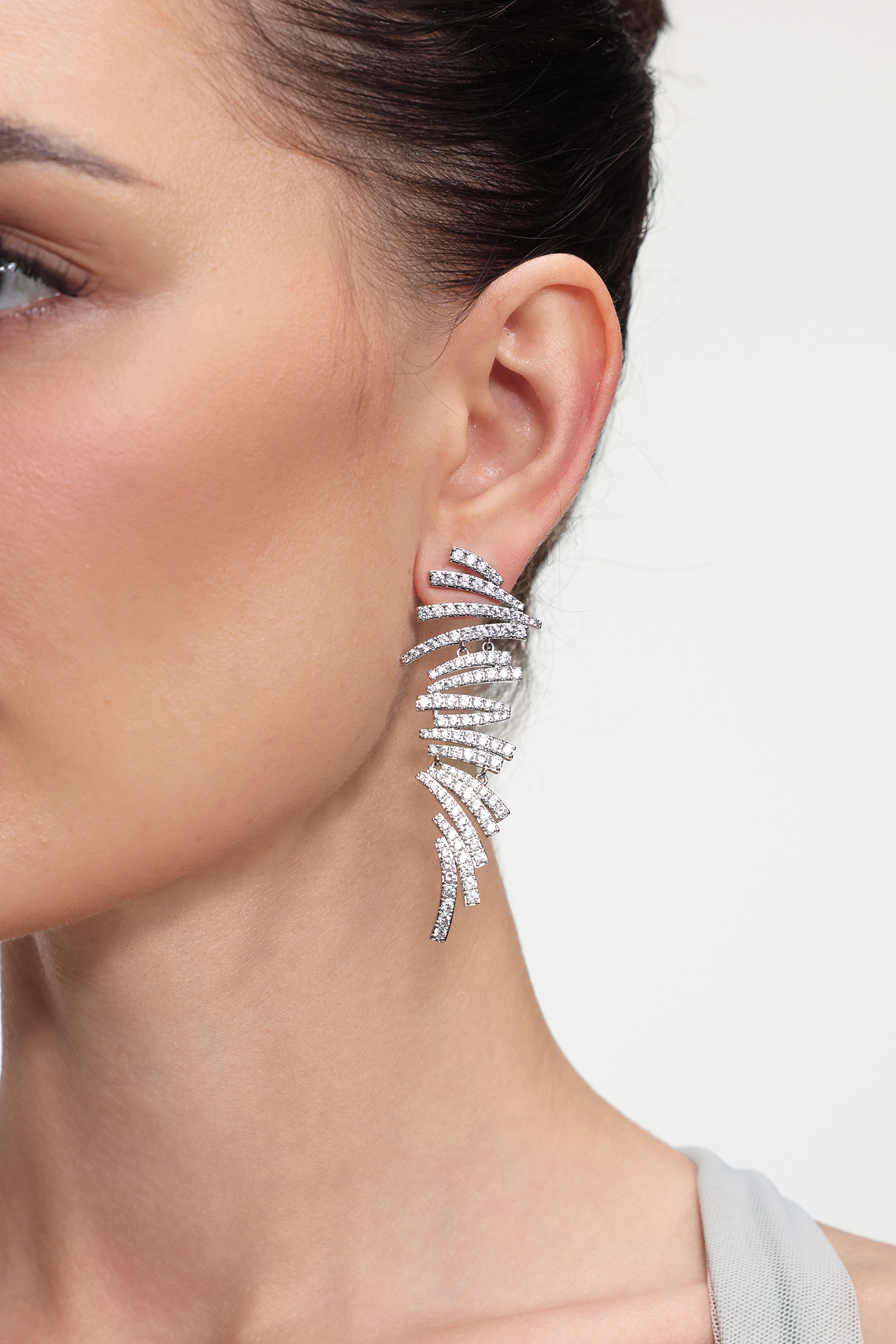 Rebekka Geometry Irregular  Linear Earrings
