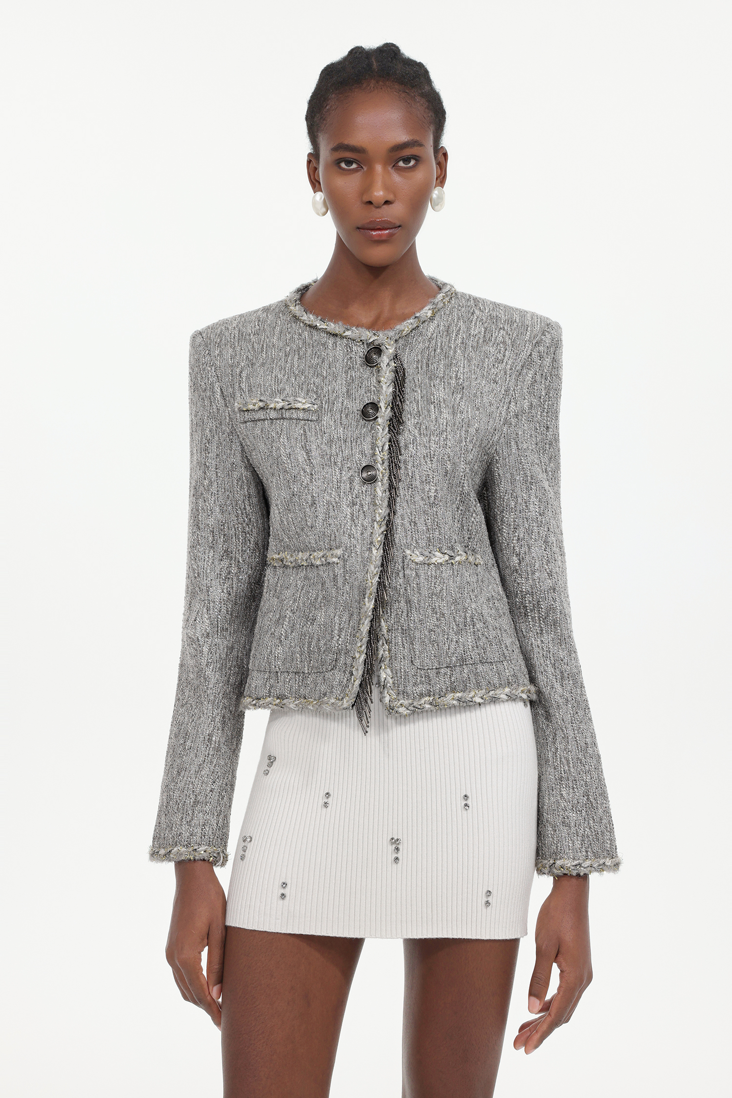 Vanessa Elegant Tailored Long Sleeve Woven Blazer