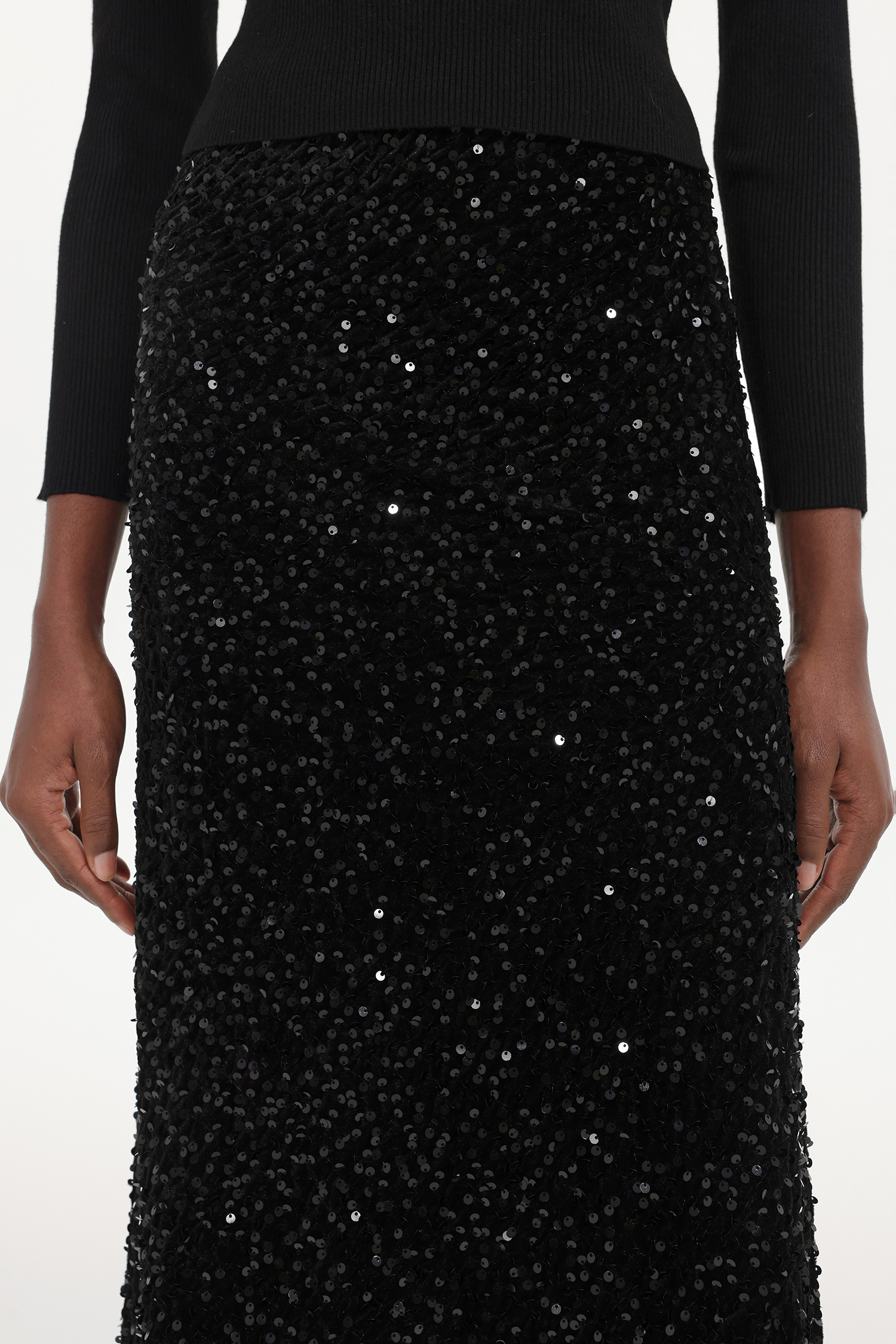 Winmy Elegant Embellished Sequin Three-Piece Set