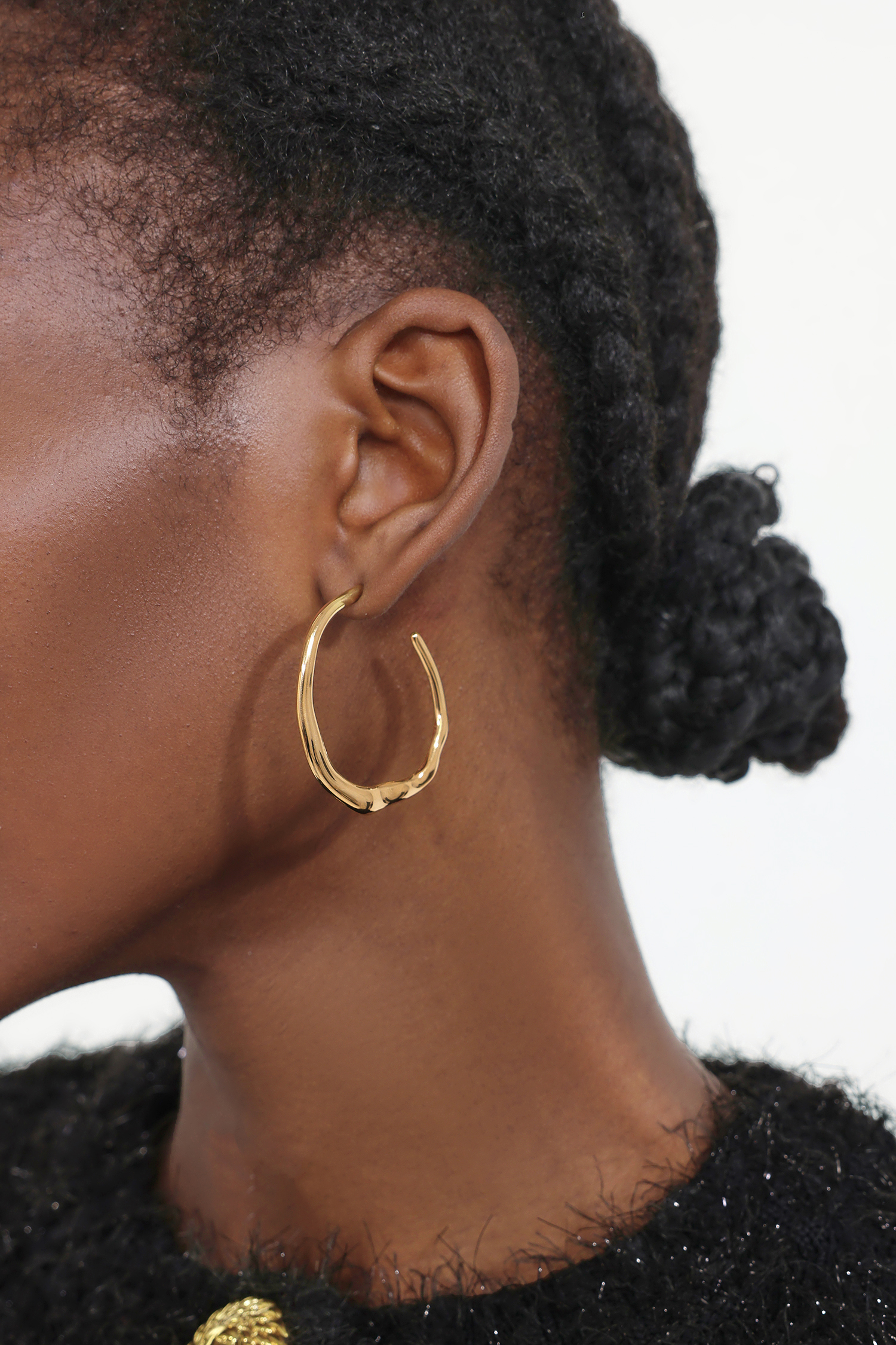 KIavia C Shaped Metal Earrings