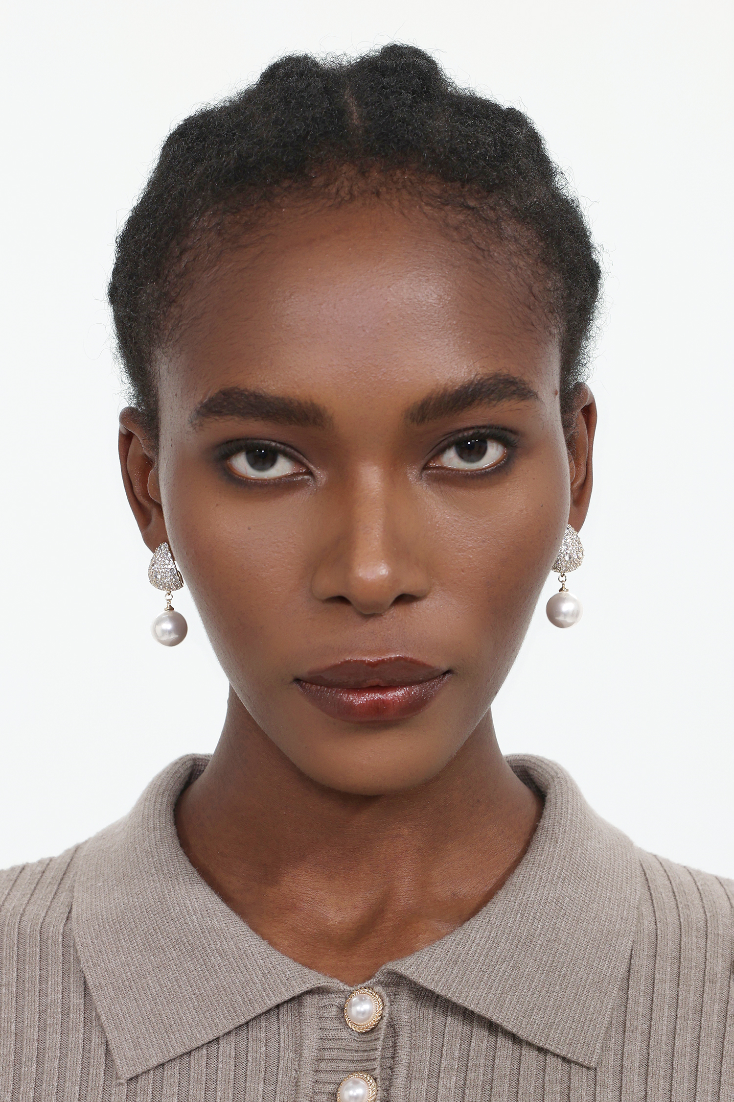 Ninamo Diamond Pearl Earrings