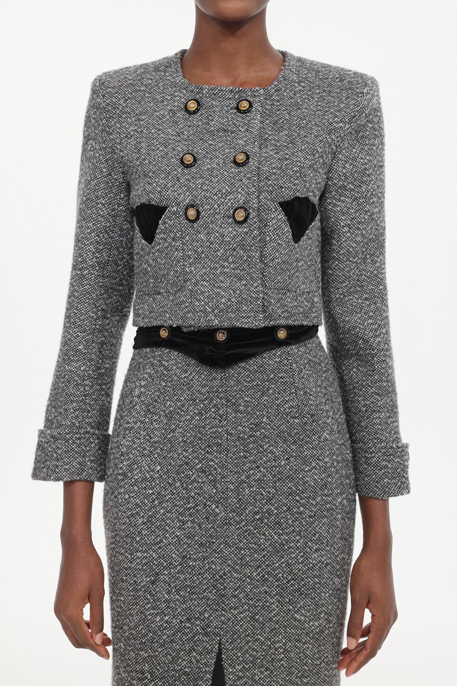 Lilani Classic Tailored Woven Top And Skirt Two-Piece Set