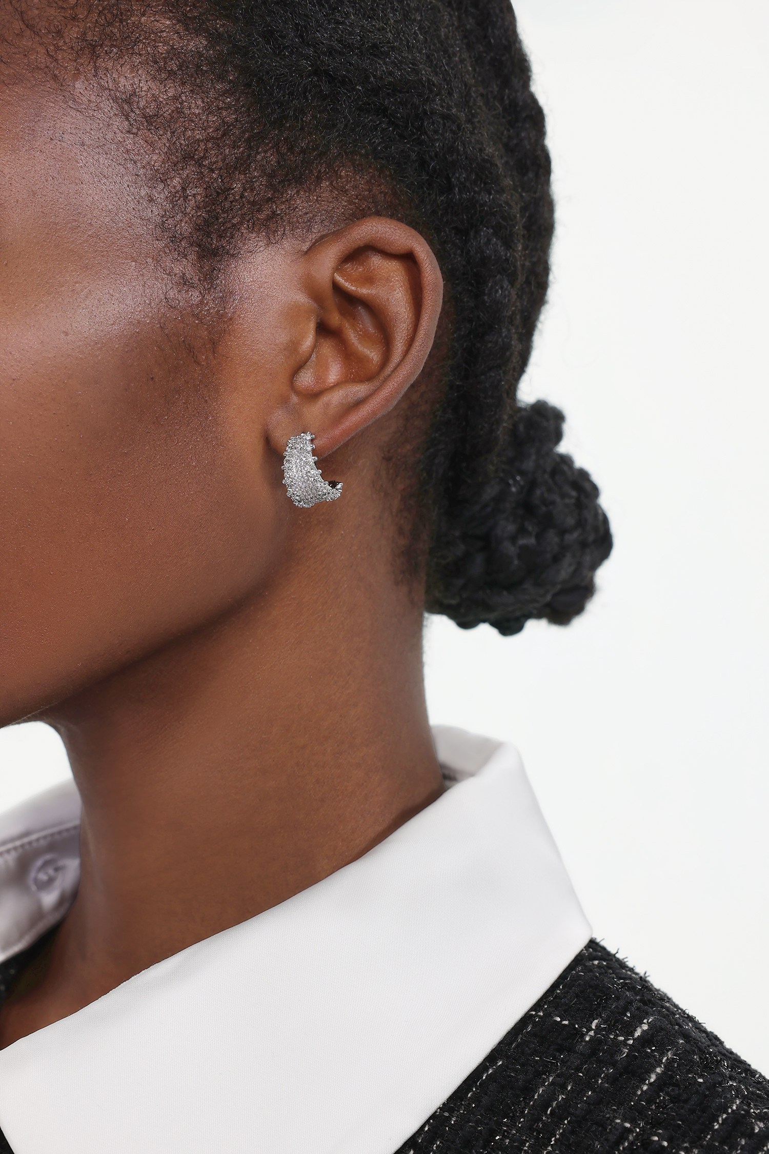 Euran Diamond Arc  Earrings