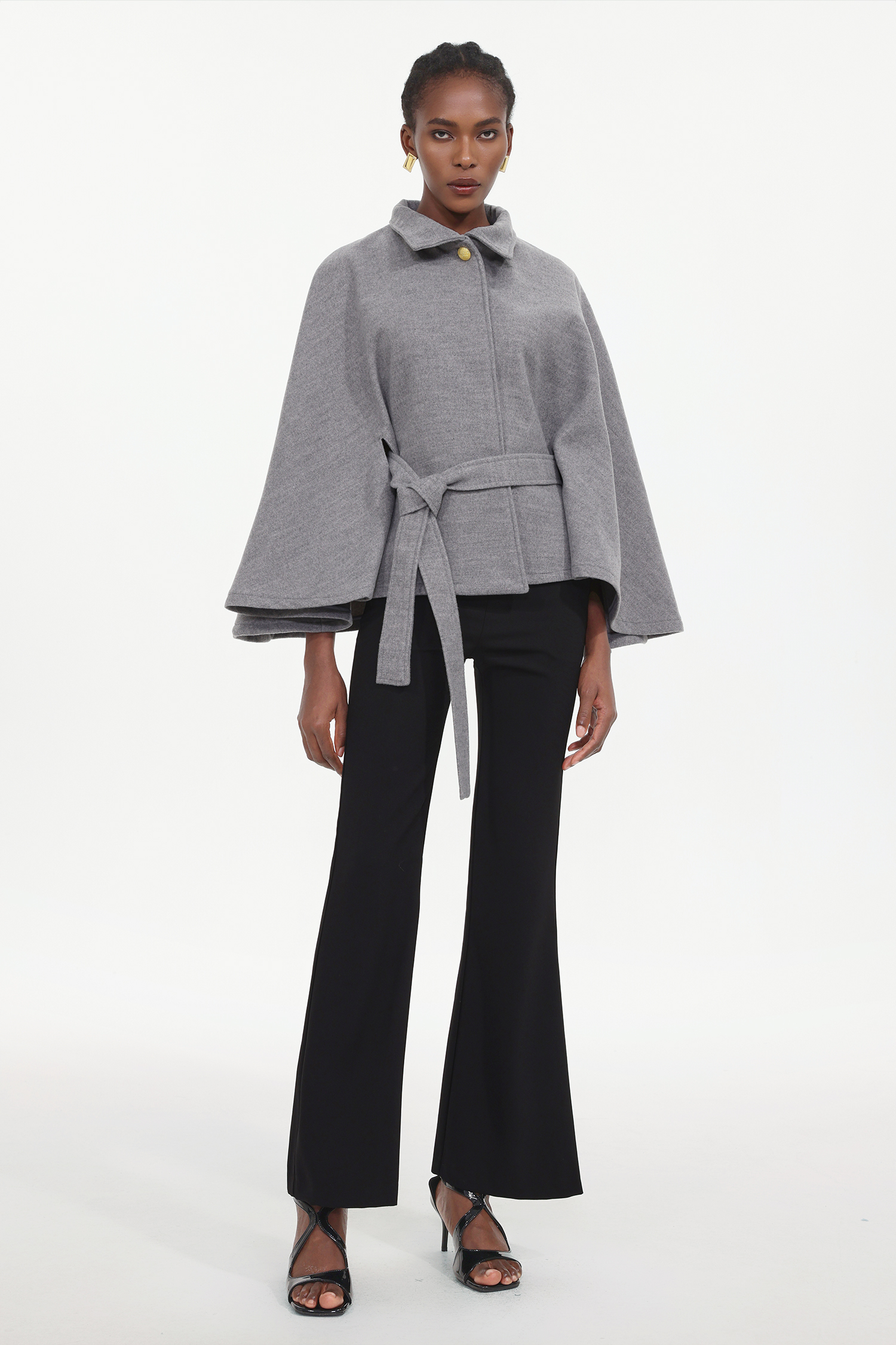 Valor Elegant Tailored Long Sleeve Woven Coat