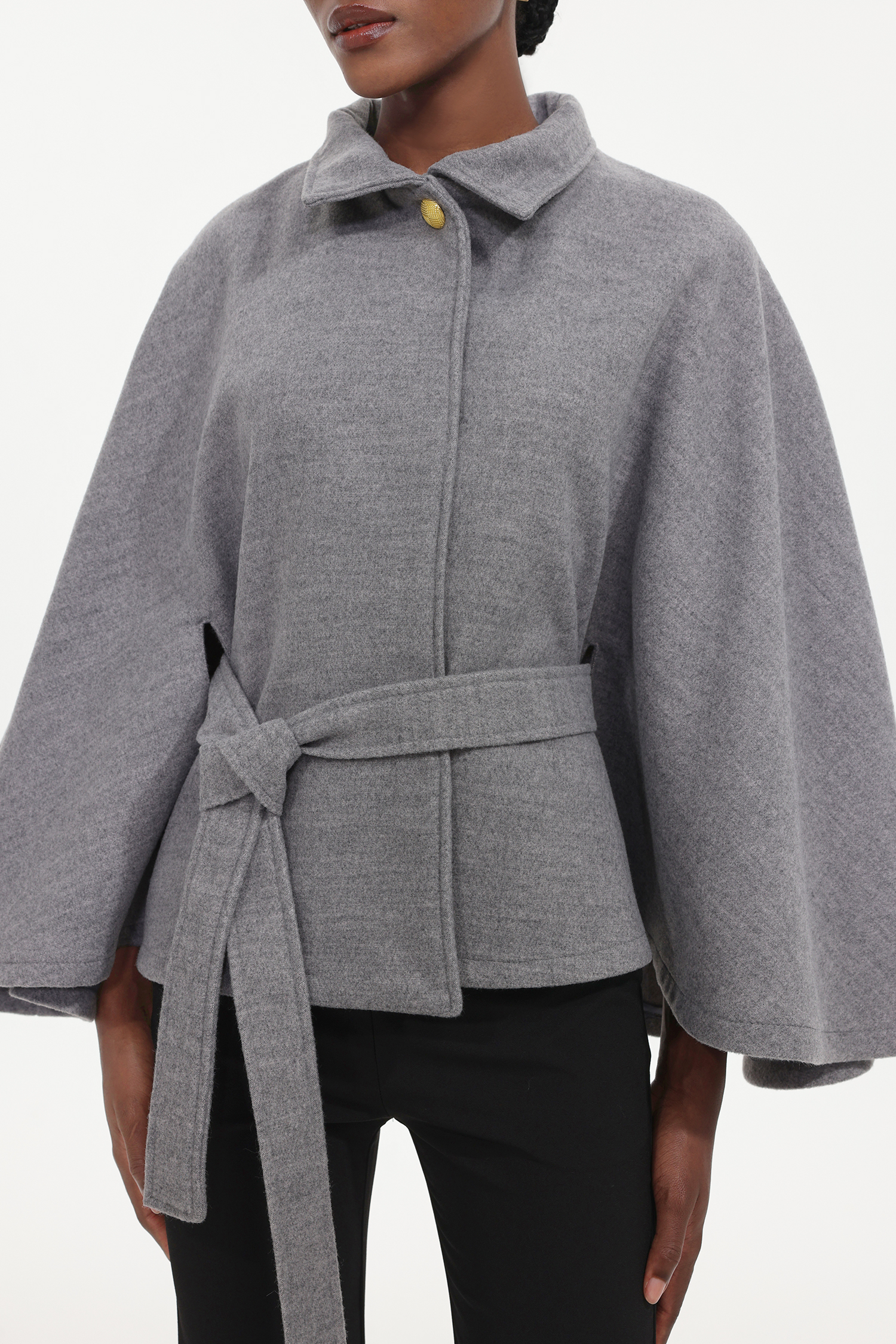 Valor Elegant Tailored Long Sleeve Woven Coat