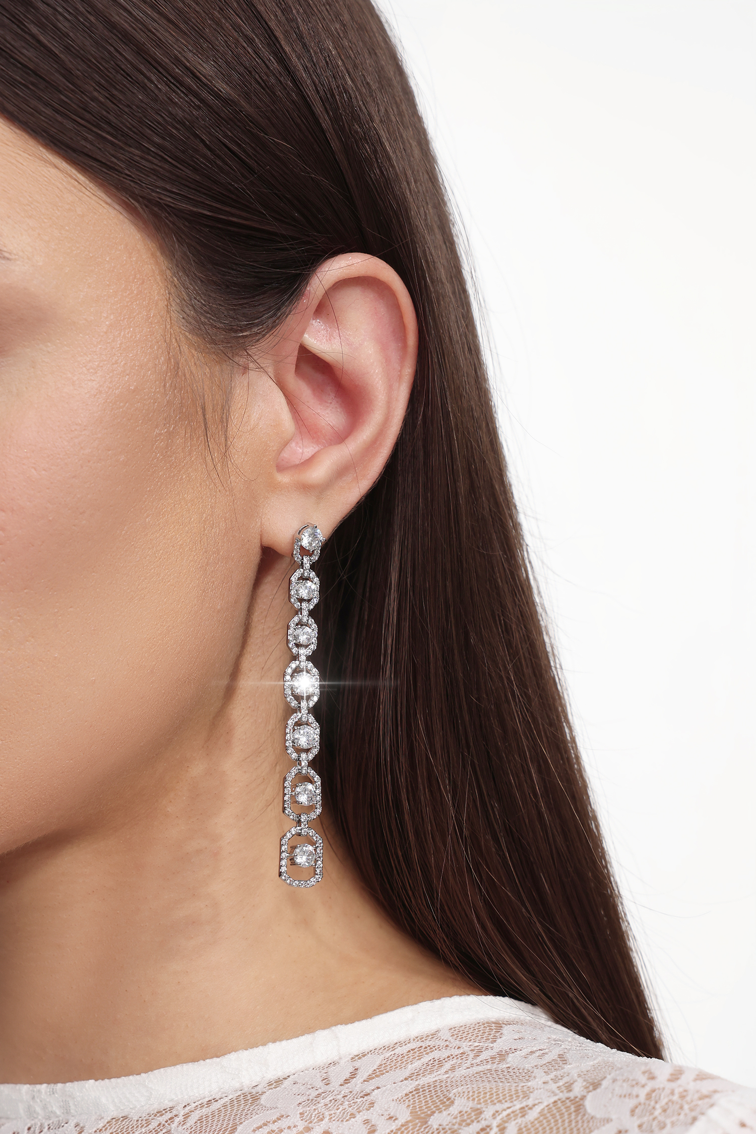 Xaviera Square Diamond Earrings