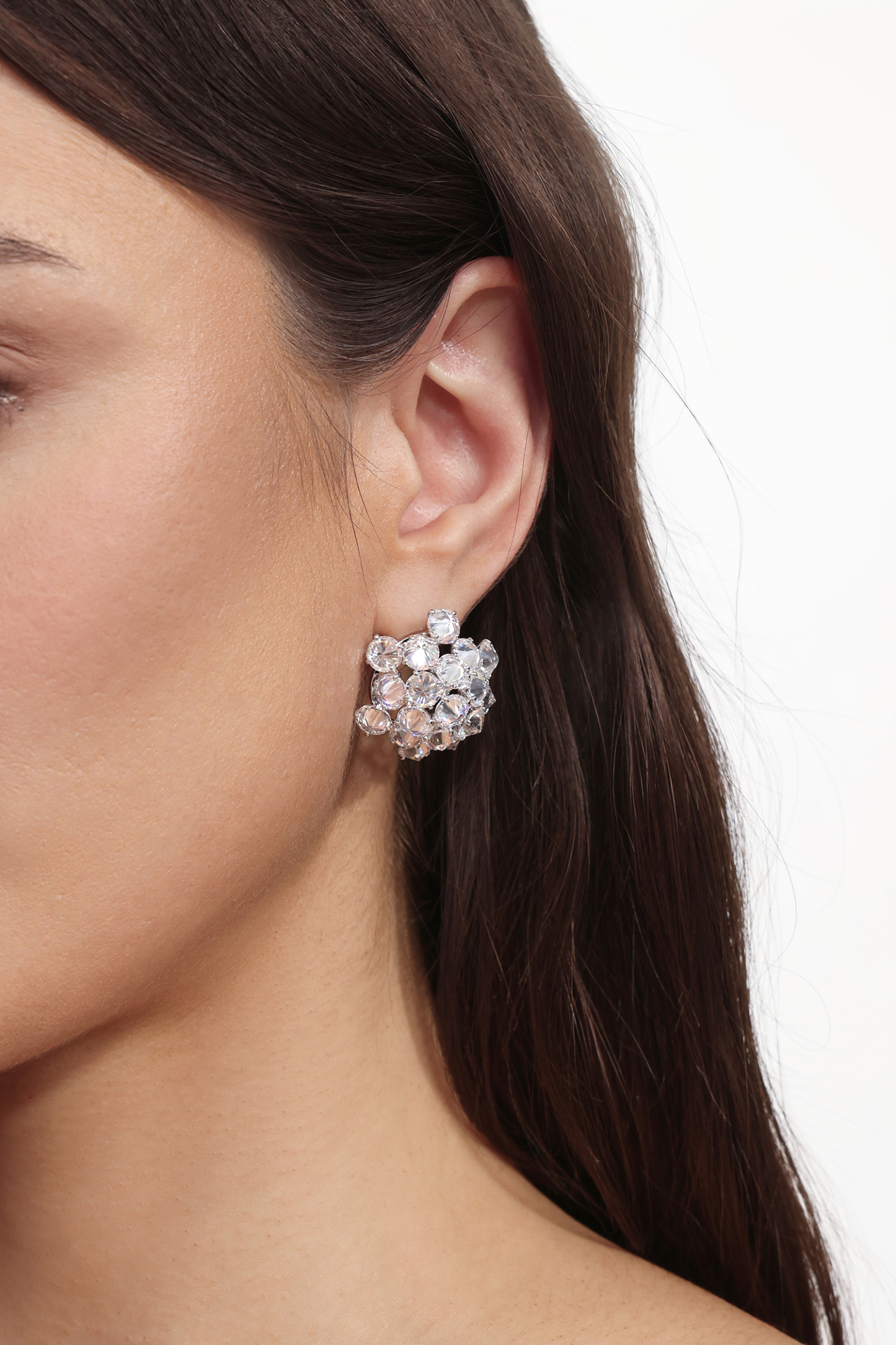 Lafare Diamond Flower Earrings