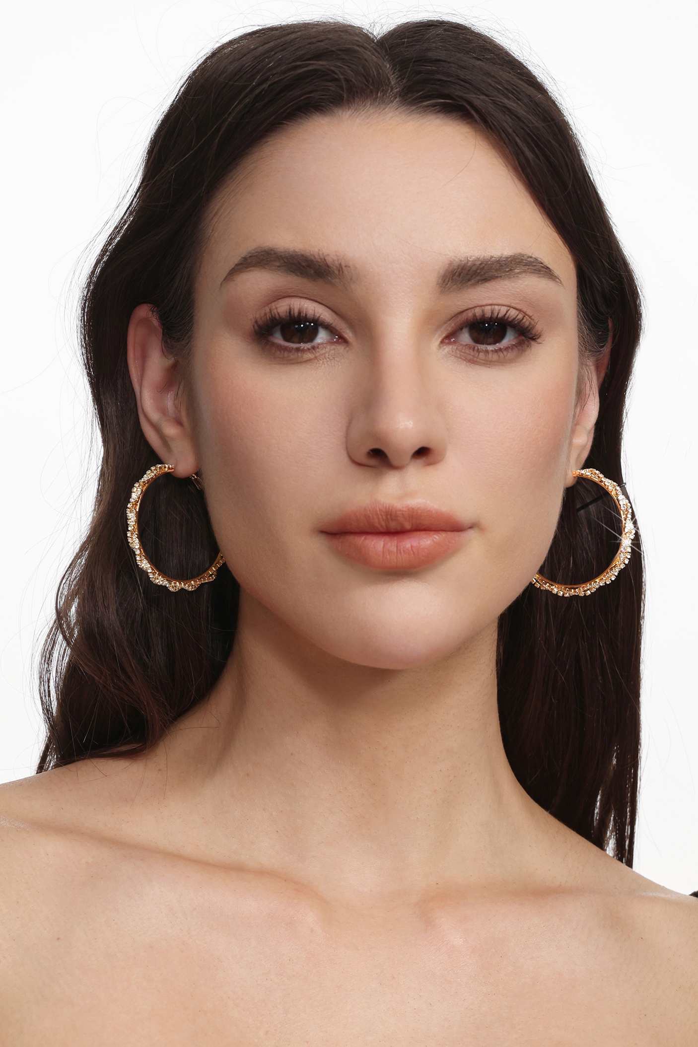 Hollie Exaggerated Diamond Twist Earrings
