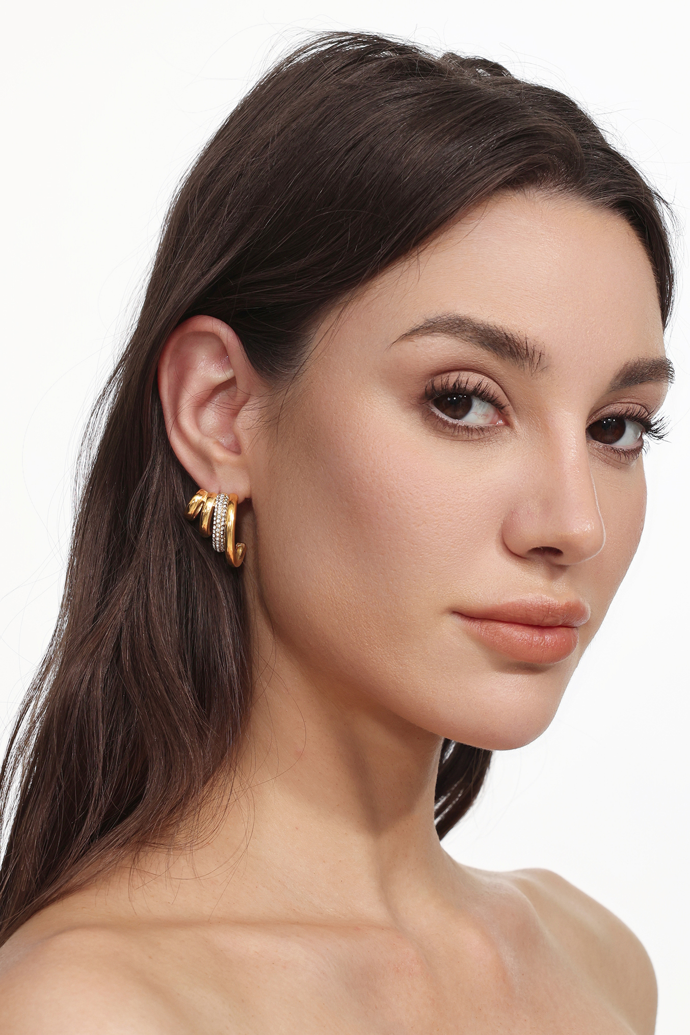 Sarly Arc Diamond Earrings