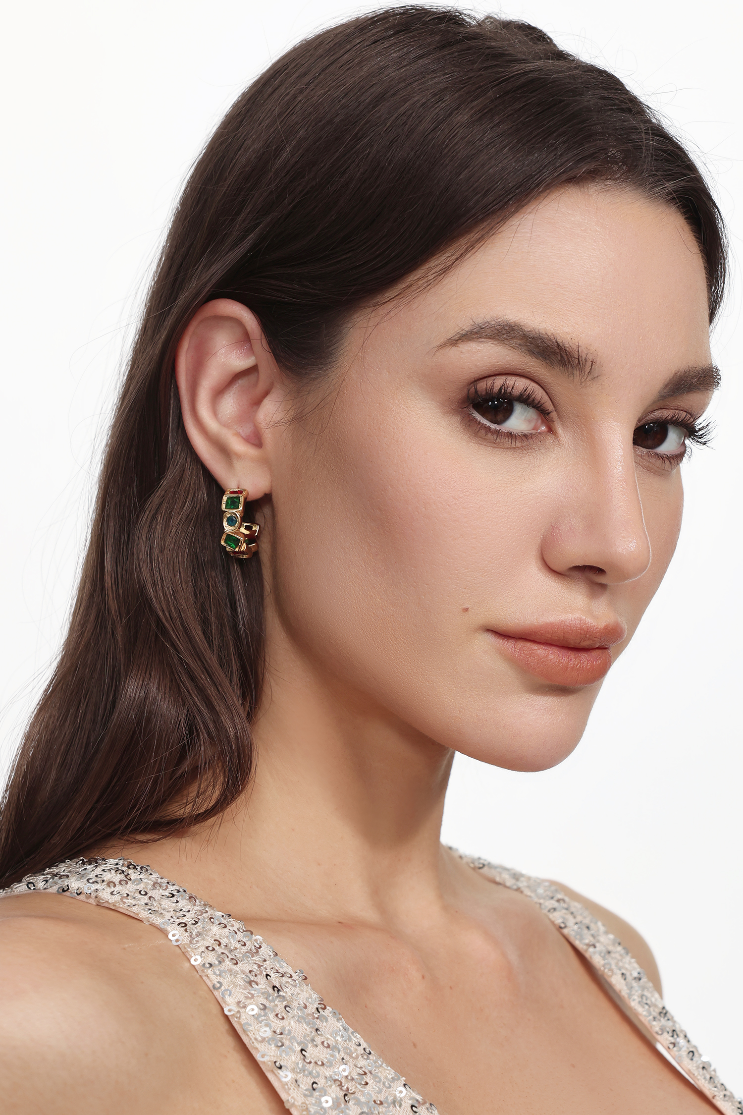 Vercia zircon metal Earrings