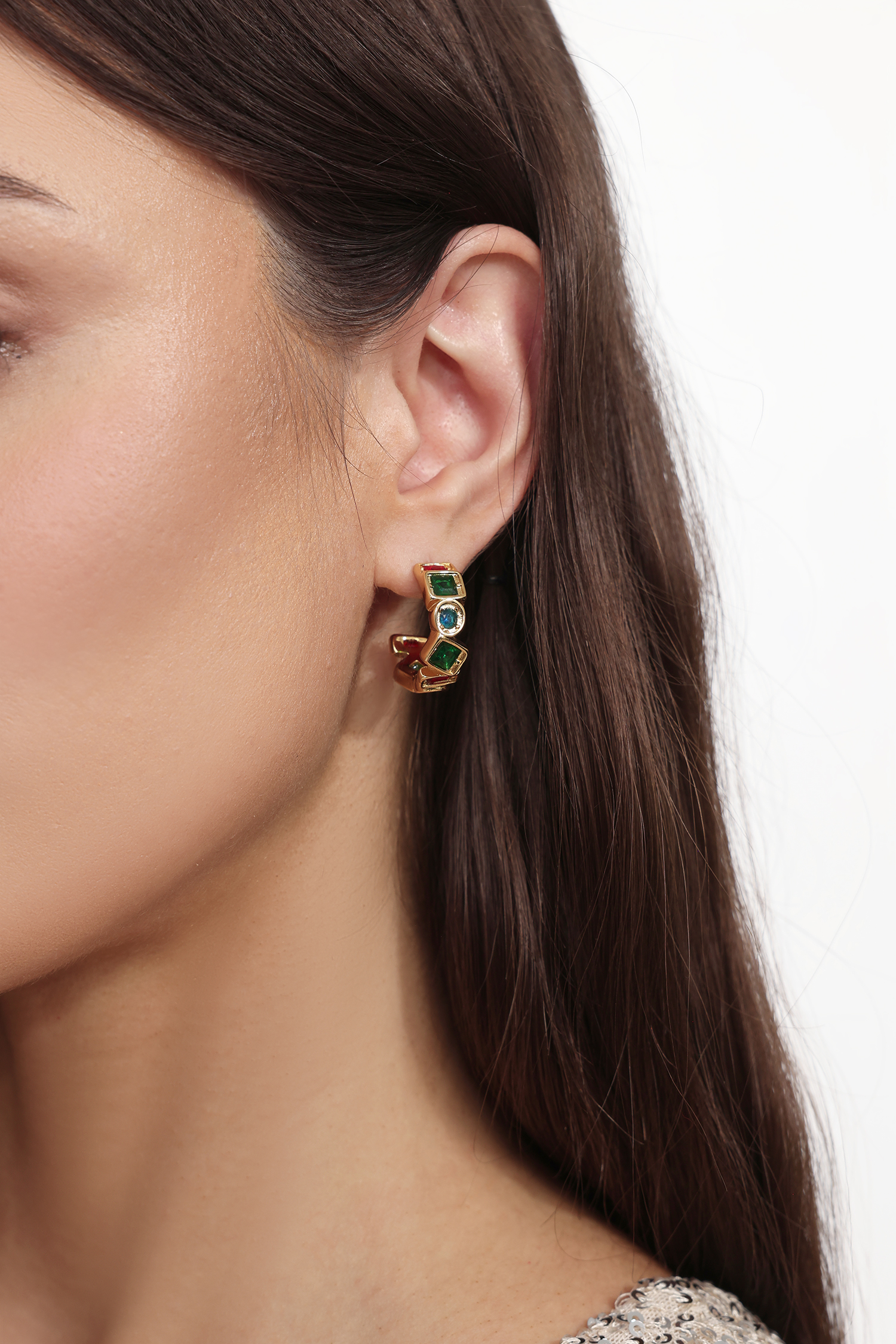 Vercia zircon metal Earrings