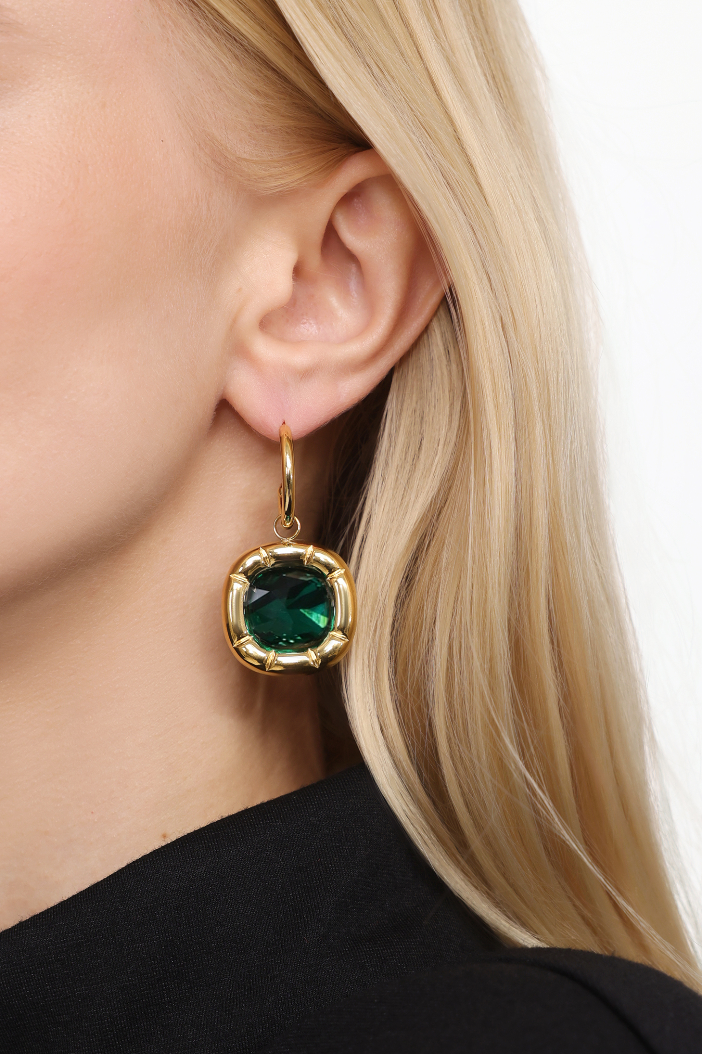 Rania Square Zircon Earrings