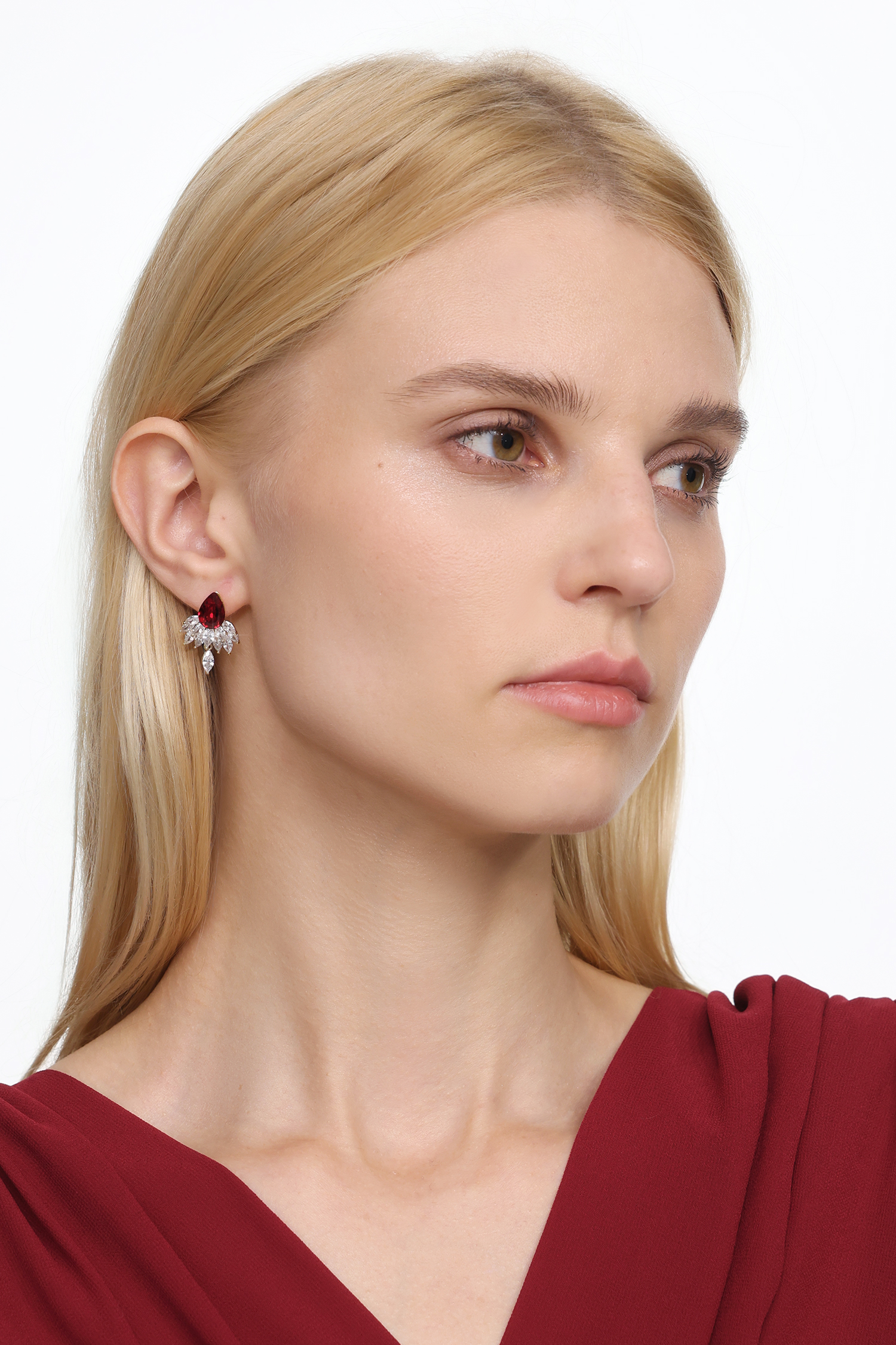 Pinar Geometry Diamond Earrings