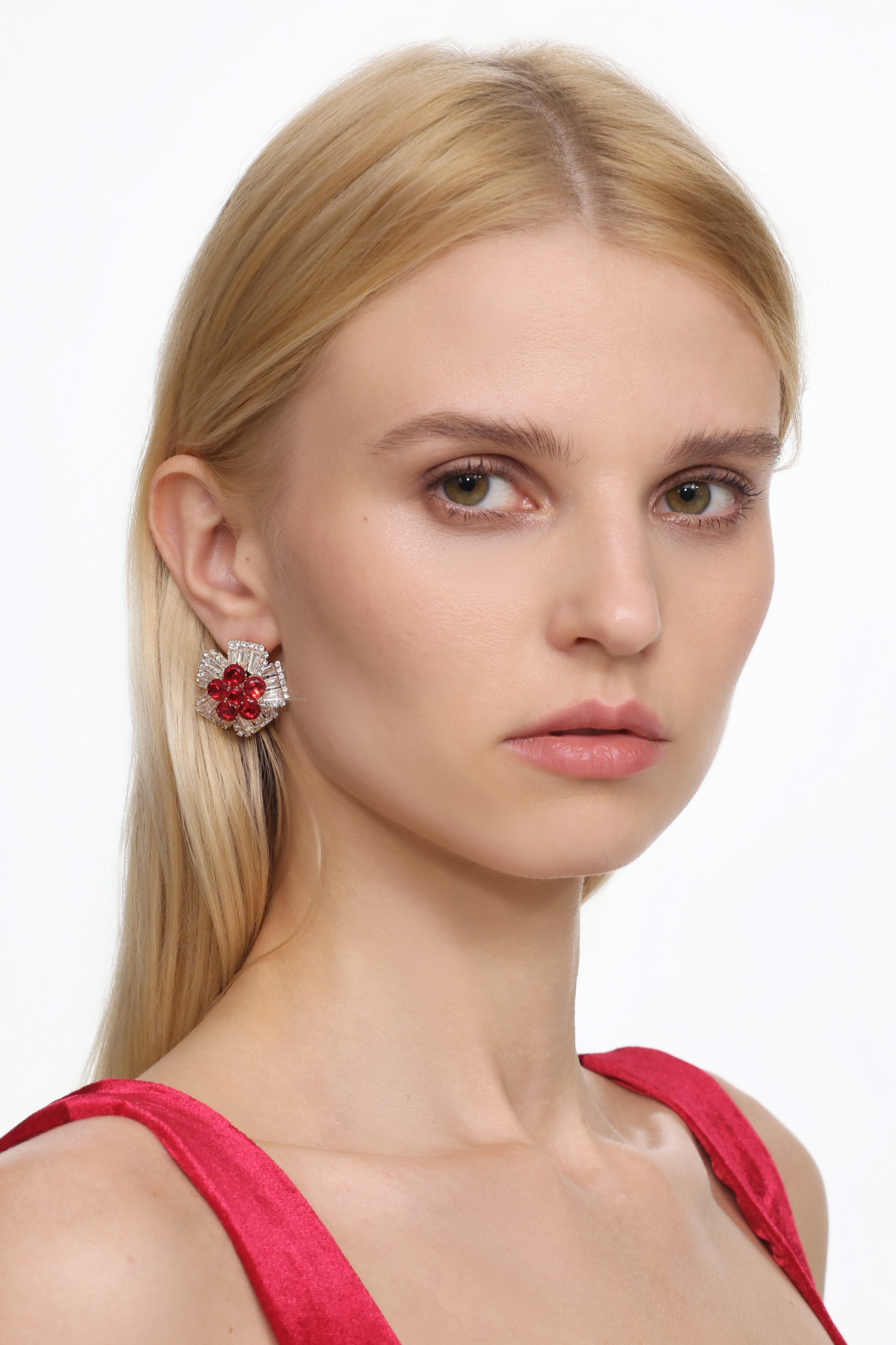 Phyllis Diamond Flower Earrings