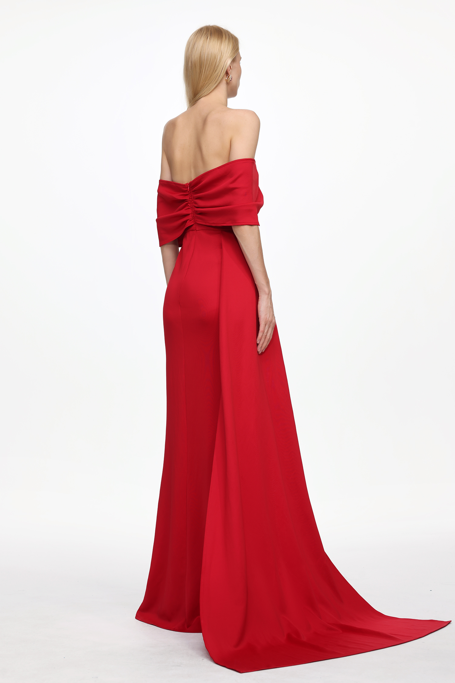 Sarai Off-The-Shoulder Bow Maxi Dress
