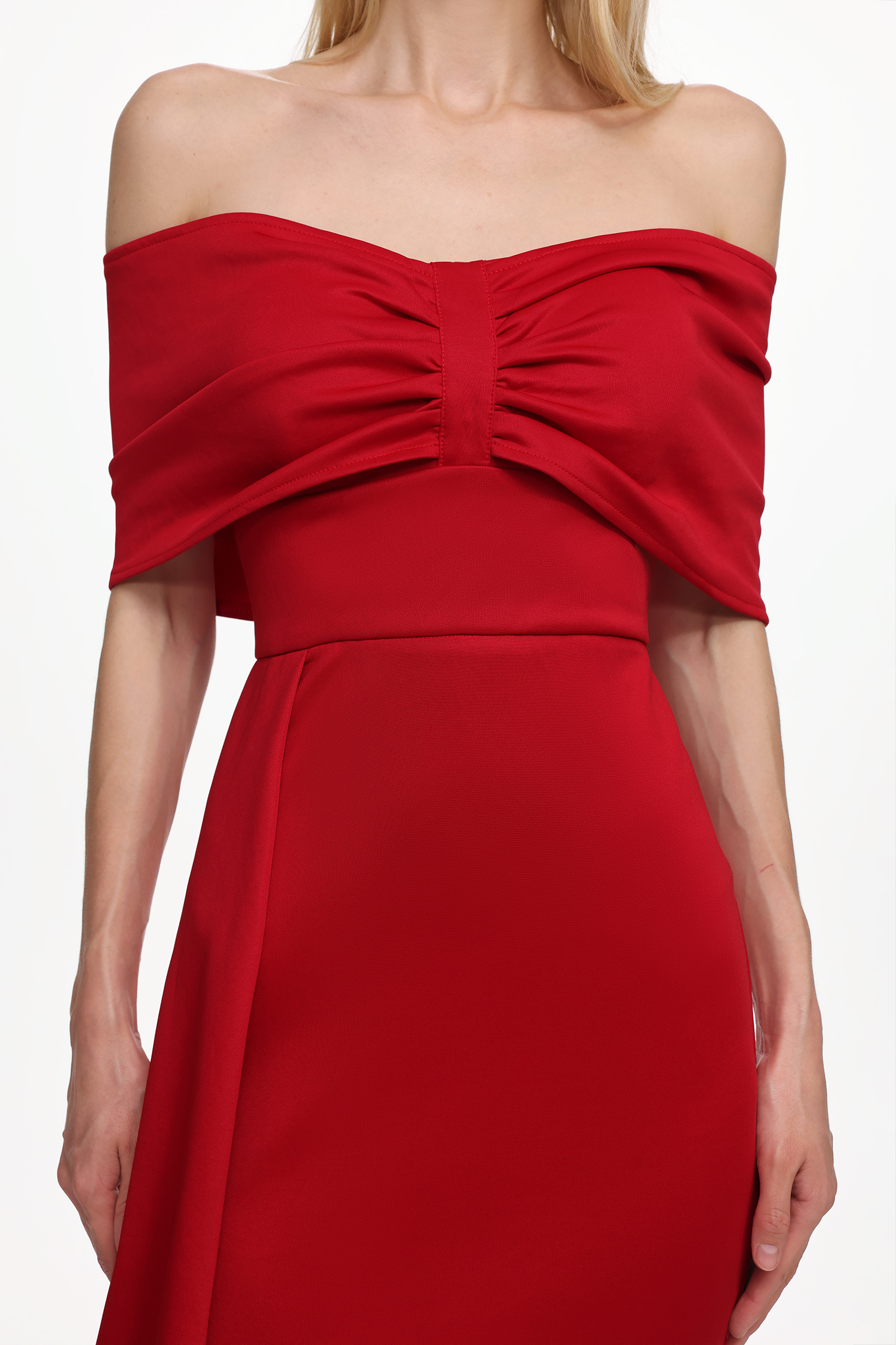 Sarai Off-The-Shoulder Bow Maxi Dress