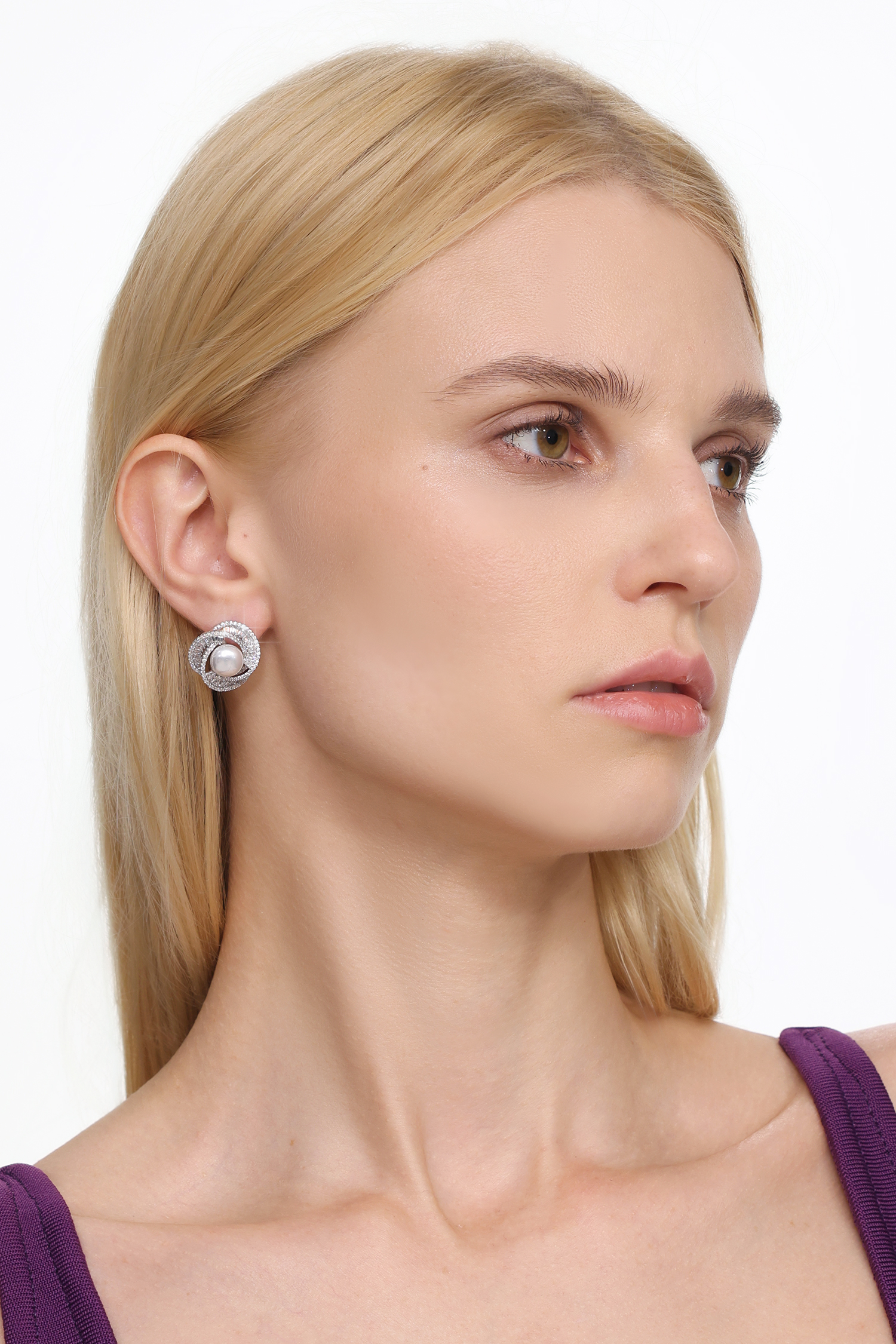 Eamon Pearl Diamond Earrings