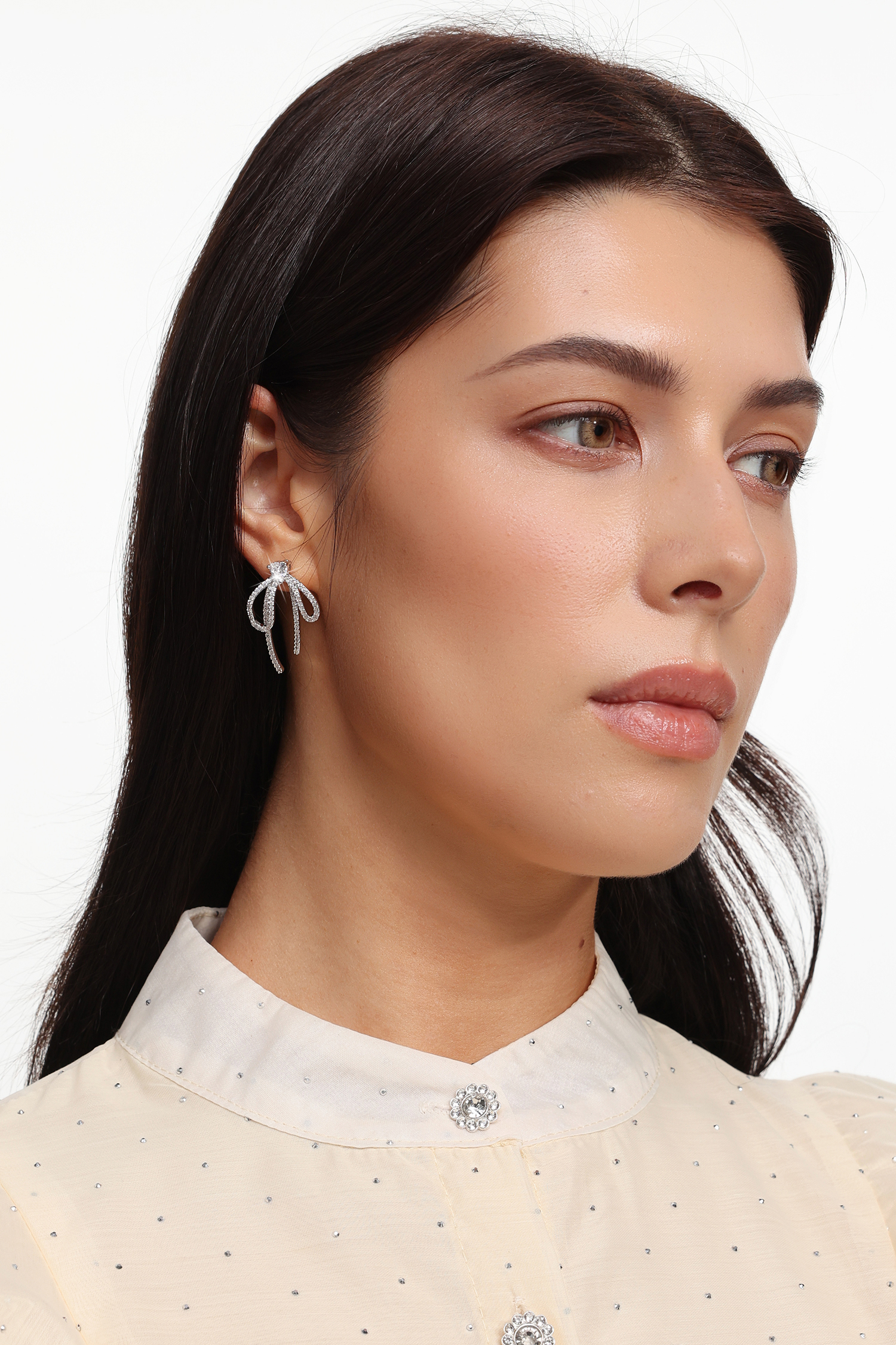 Sila Diamond Pearl Earrings