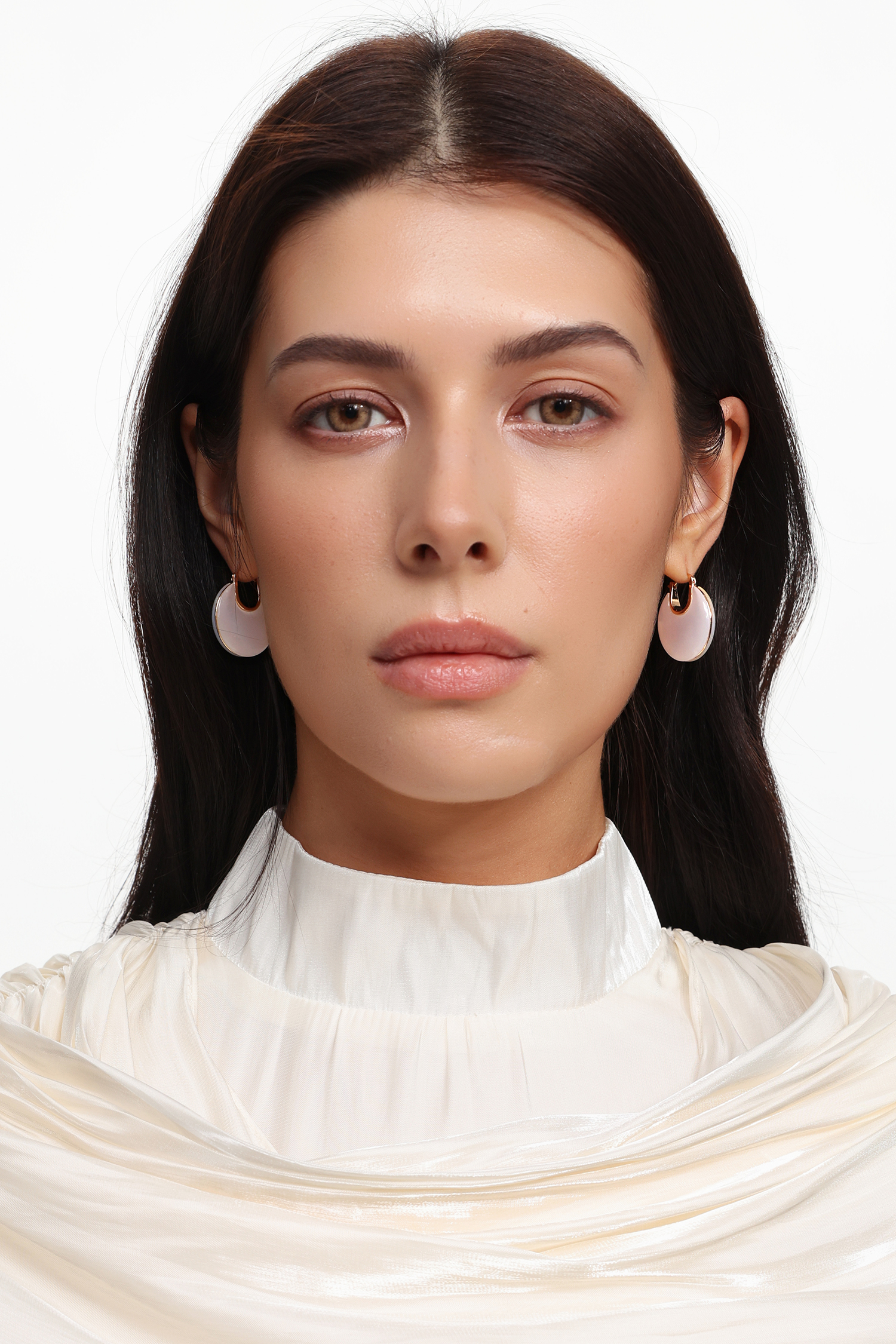 Eleganza Fritillaria Semicircle  Earrings