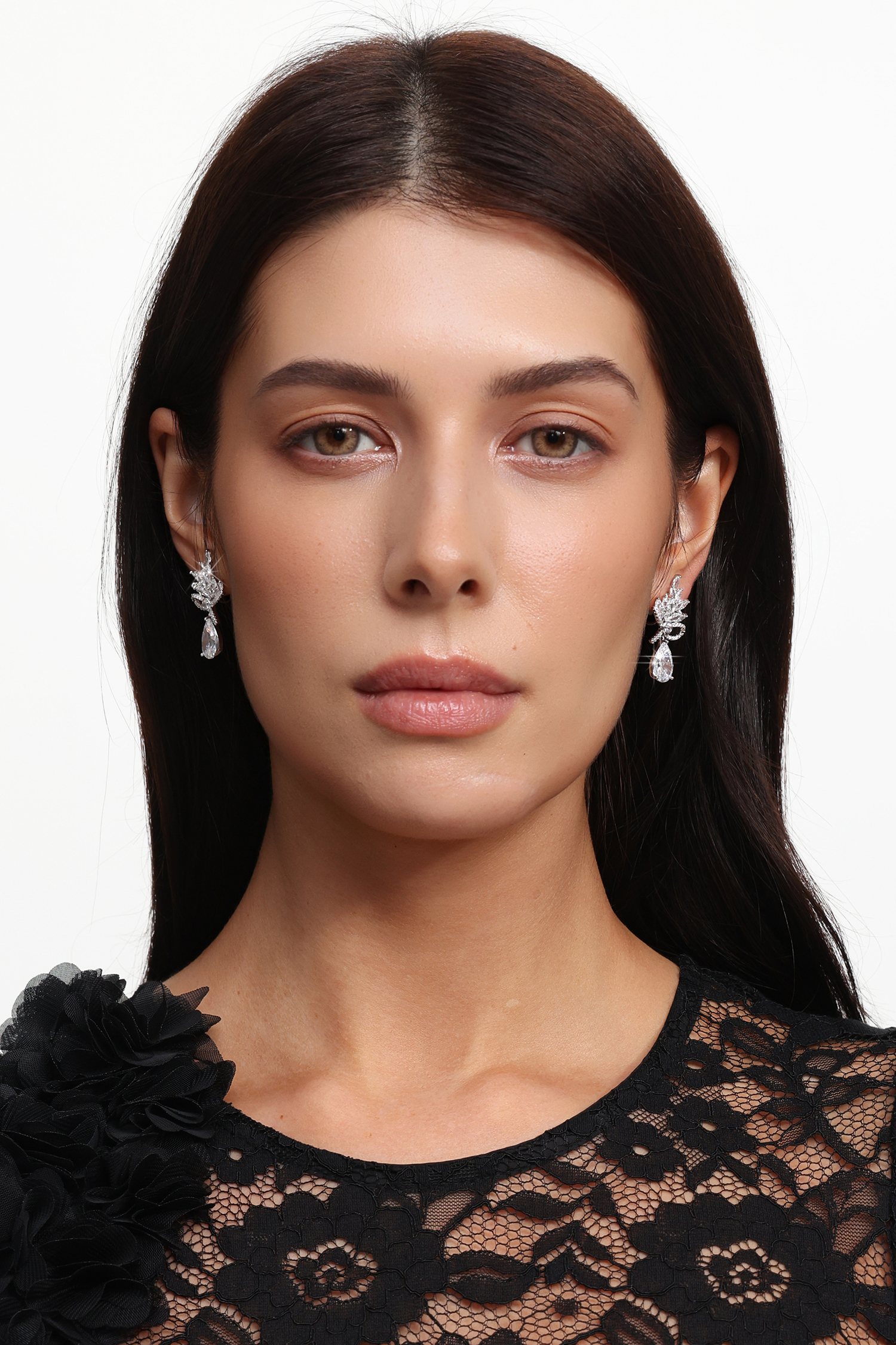 Desi Diamond Teardrop Earrings