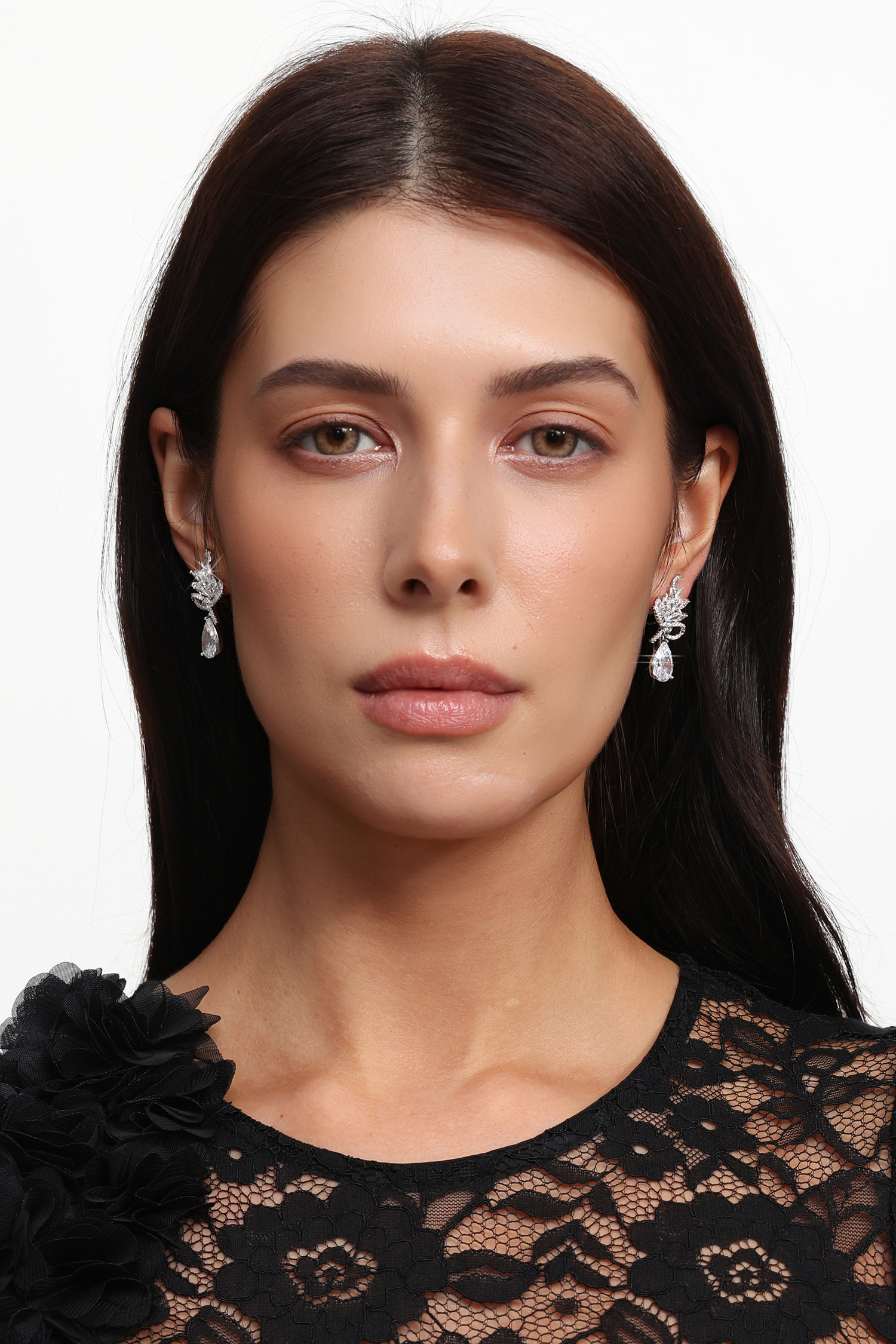 Desi Diamond Teardrop Earrings