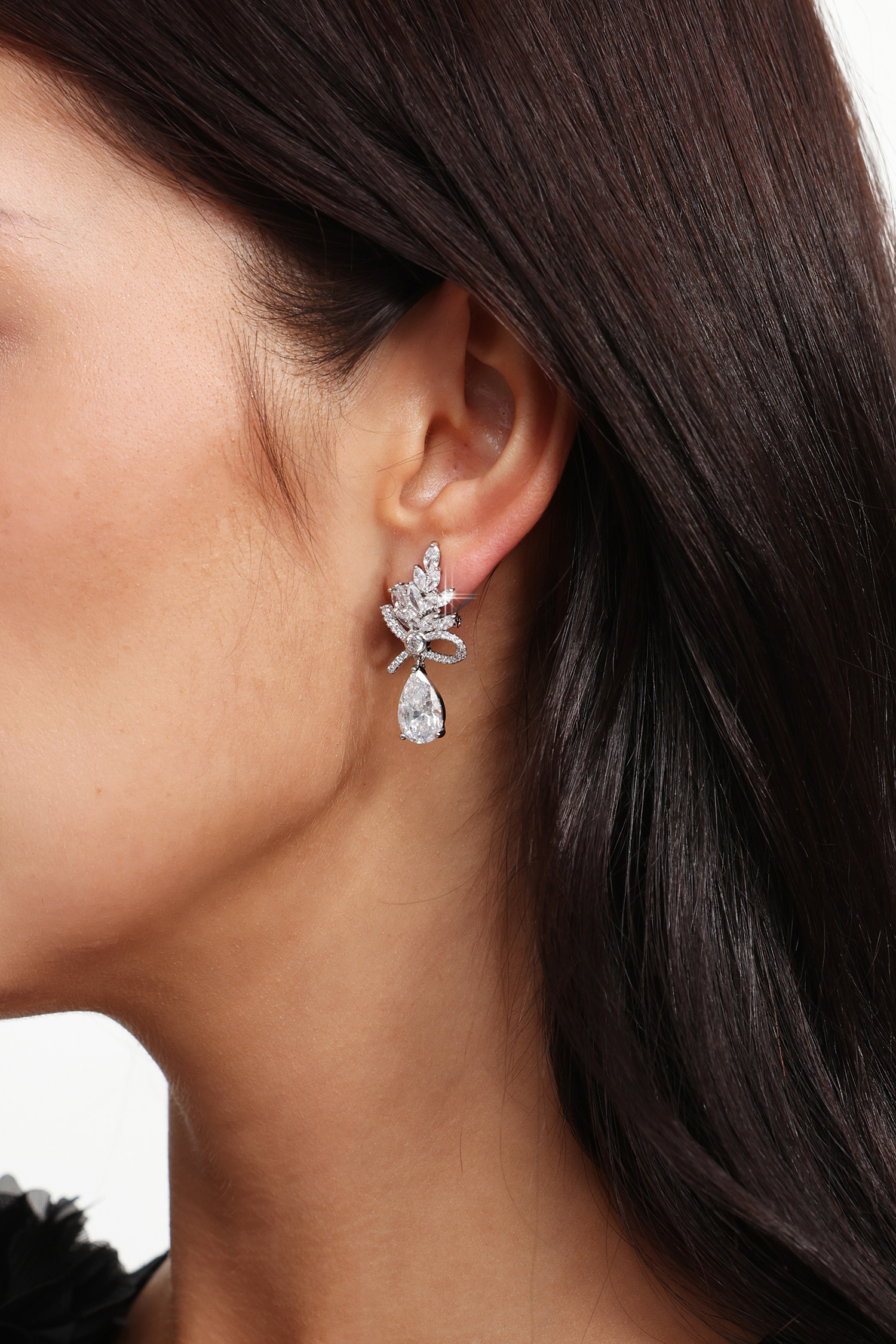 Desi Diamond Teardrop Earrings