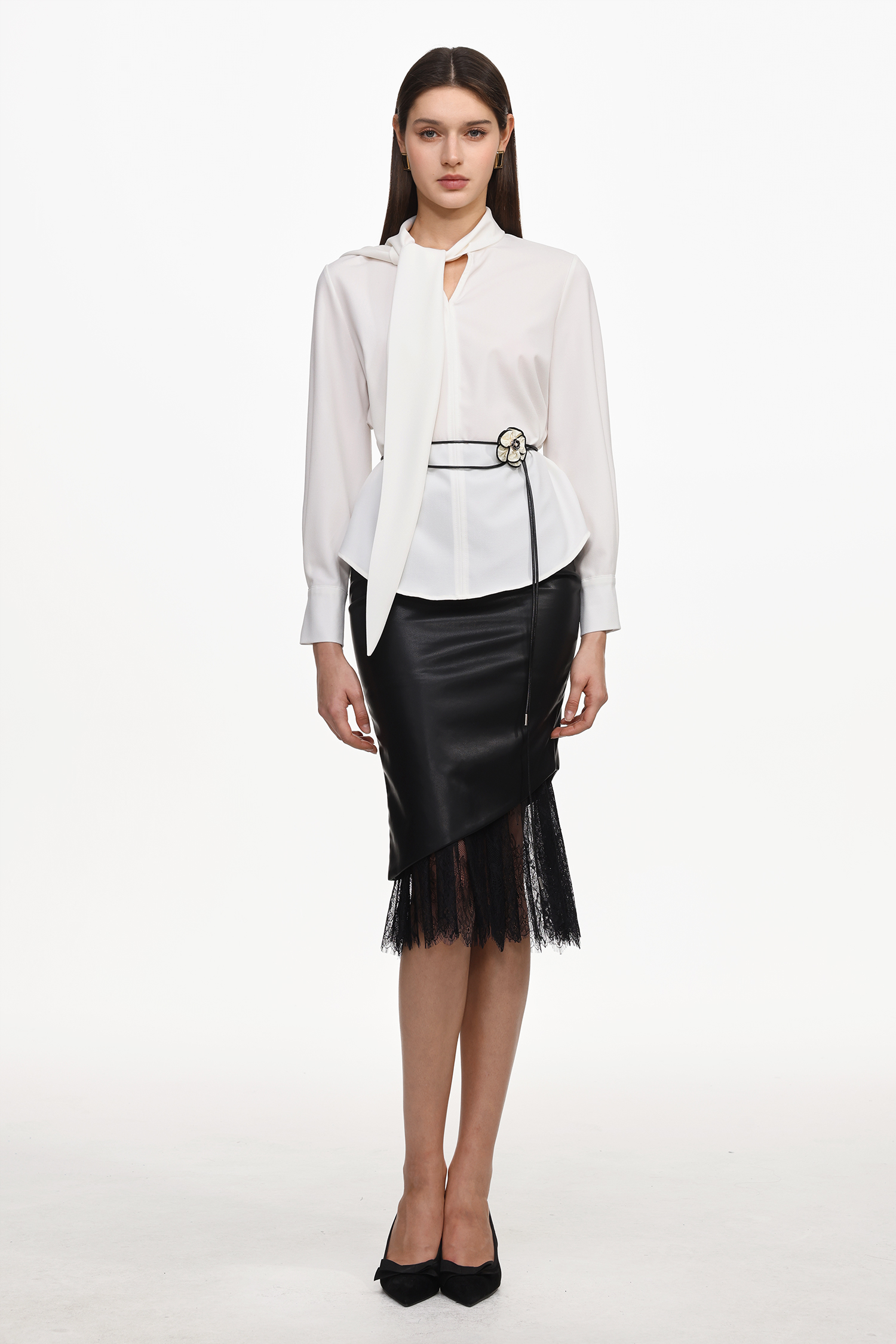 Werza Chic Top And Belt Set