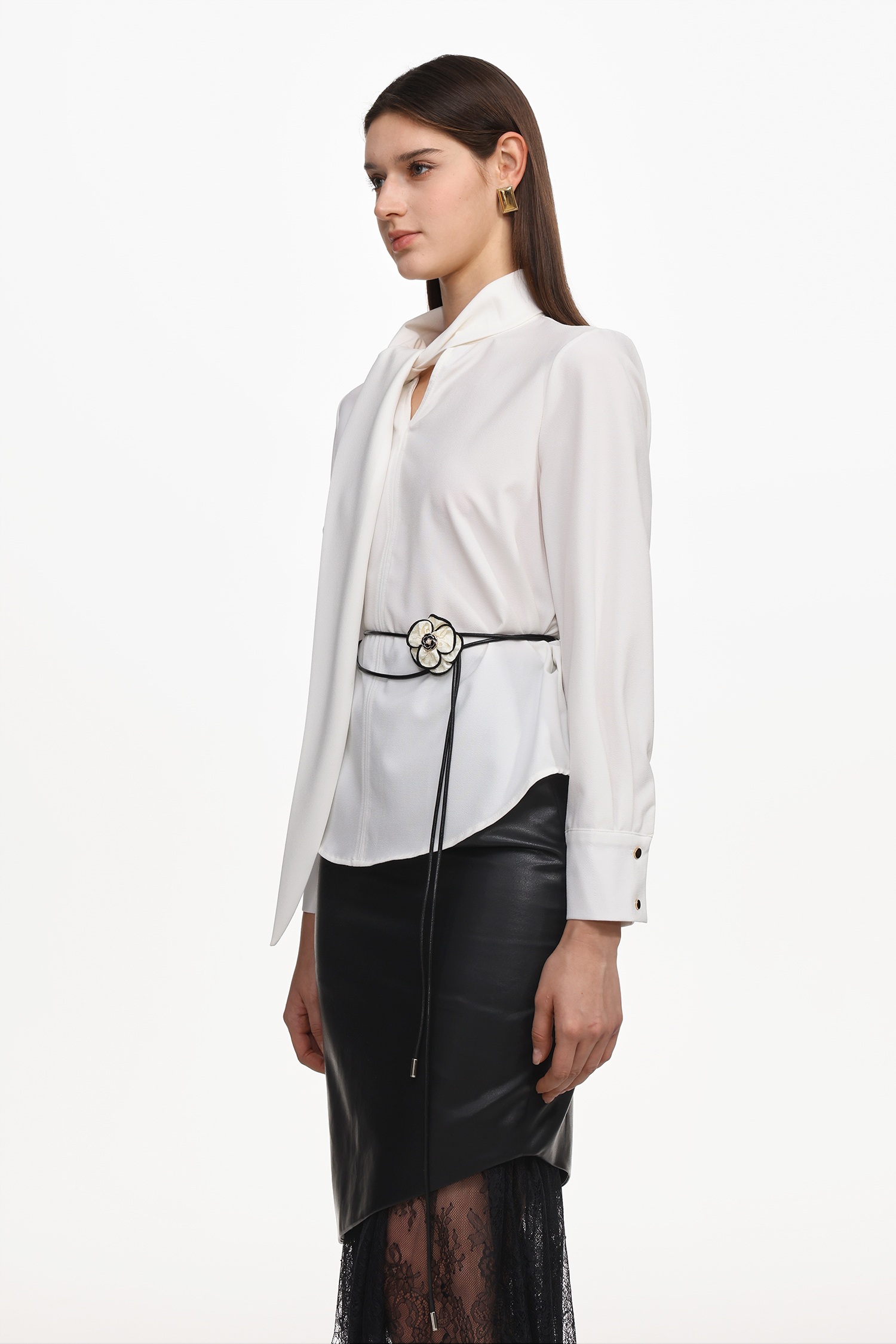 Werza Chic Top And Belt Set