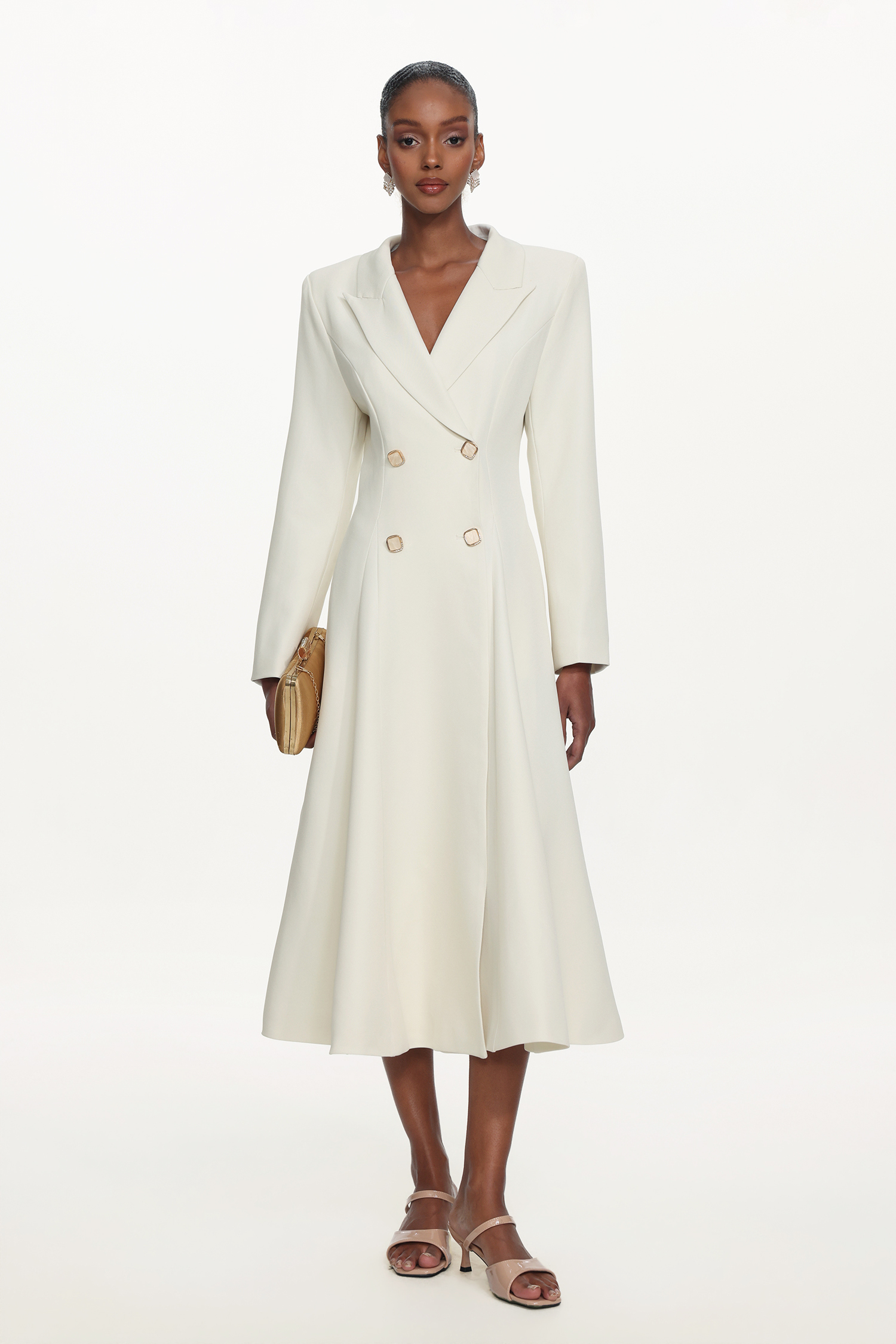 Tinsley Classic Tailored Long Sleeve Double Breasted Blazer Dress