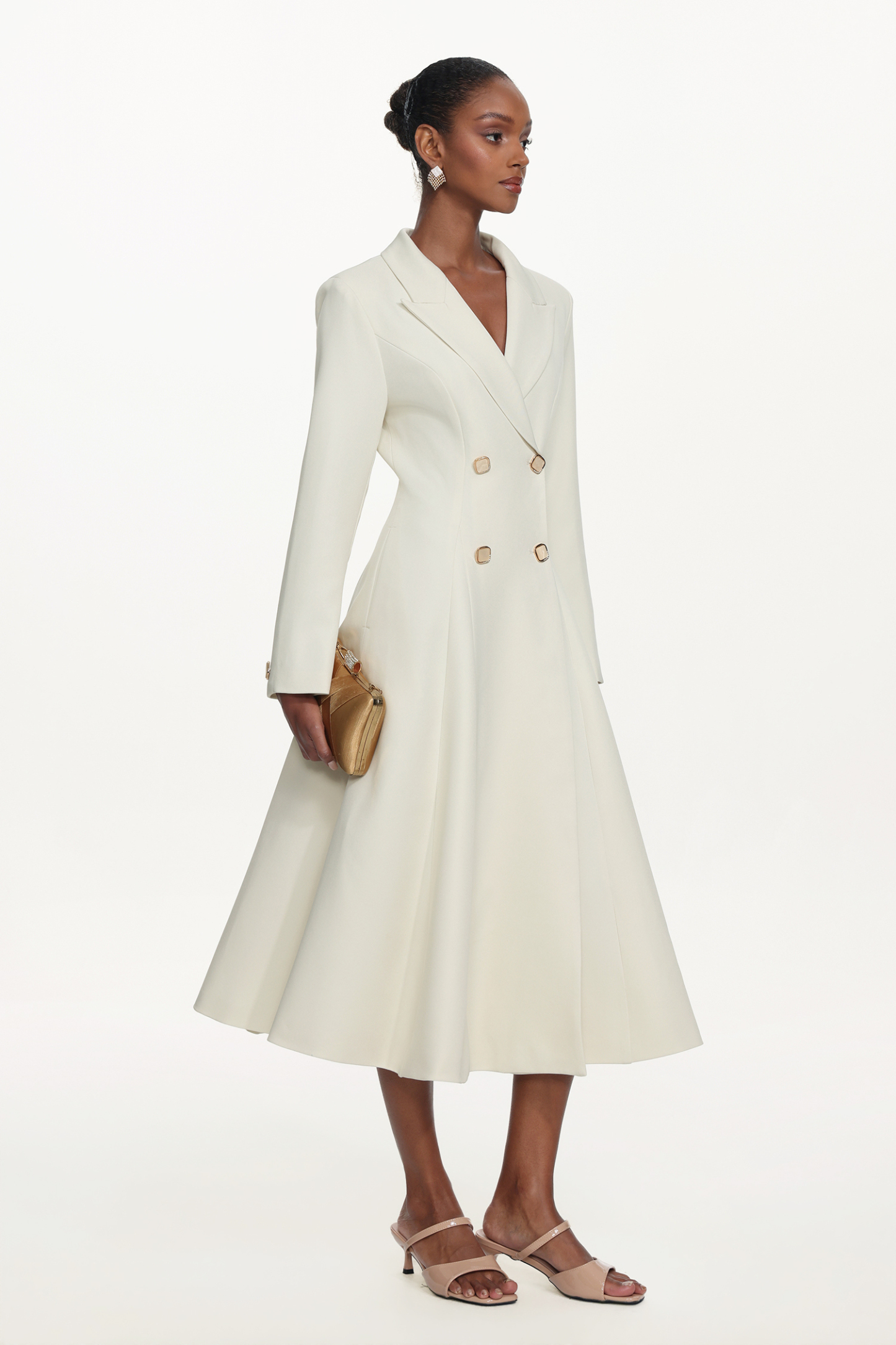 Tinsley Classic Tailored Long Sleeve Double Breasted Blazer Dress