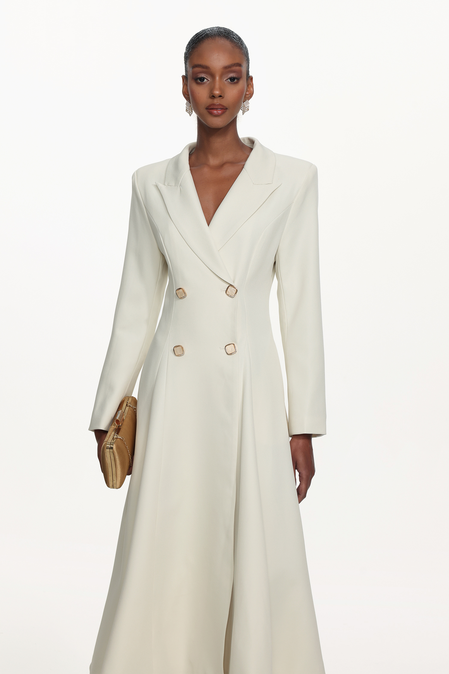 Tinsley Classic Tailored Long Sleeve Double Breasted Blazer Dress