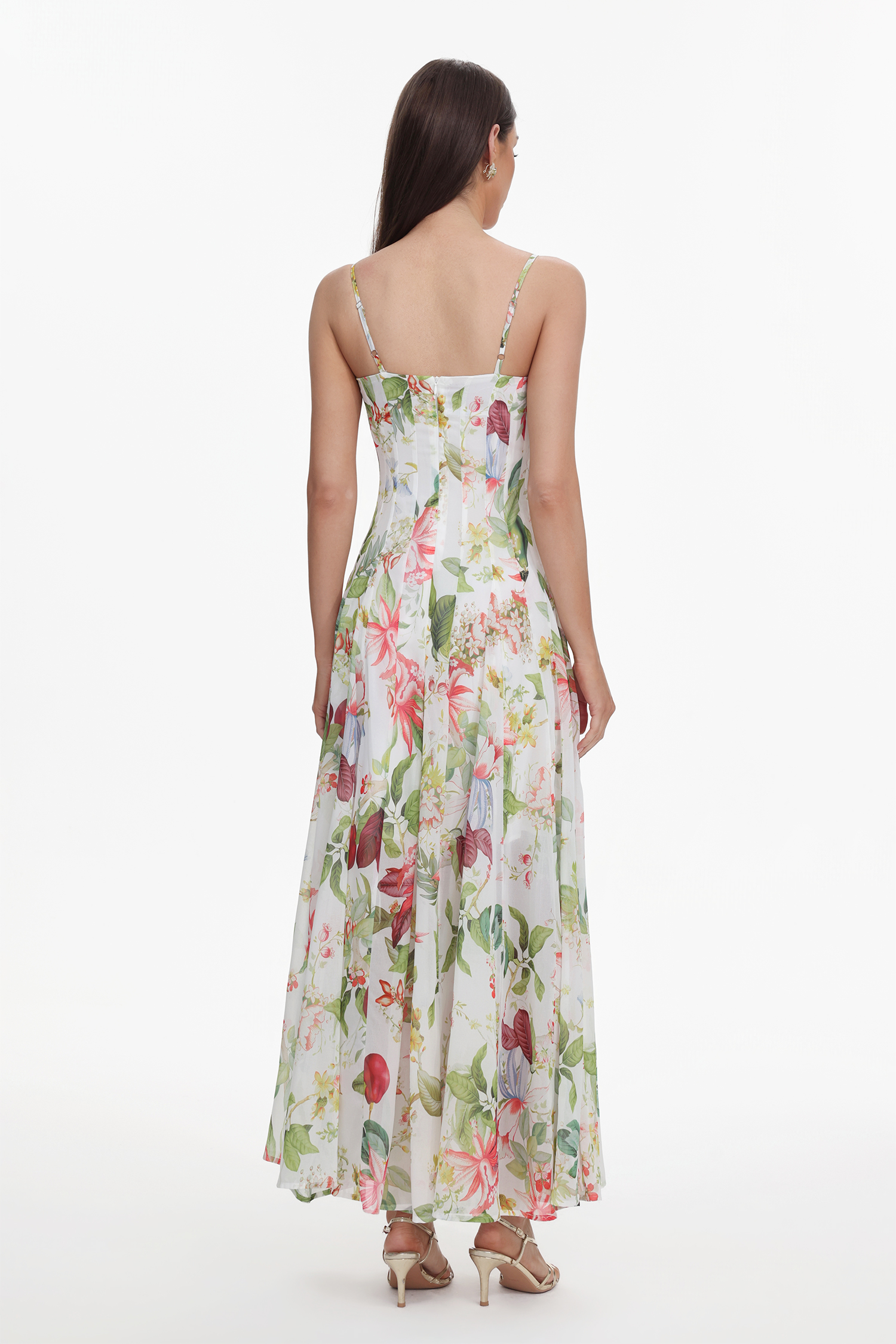 Zoey Sleeveless Printing Maxi Dress