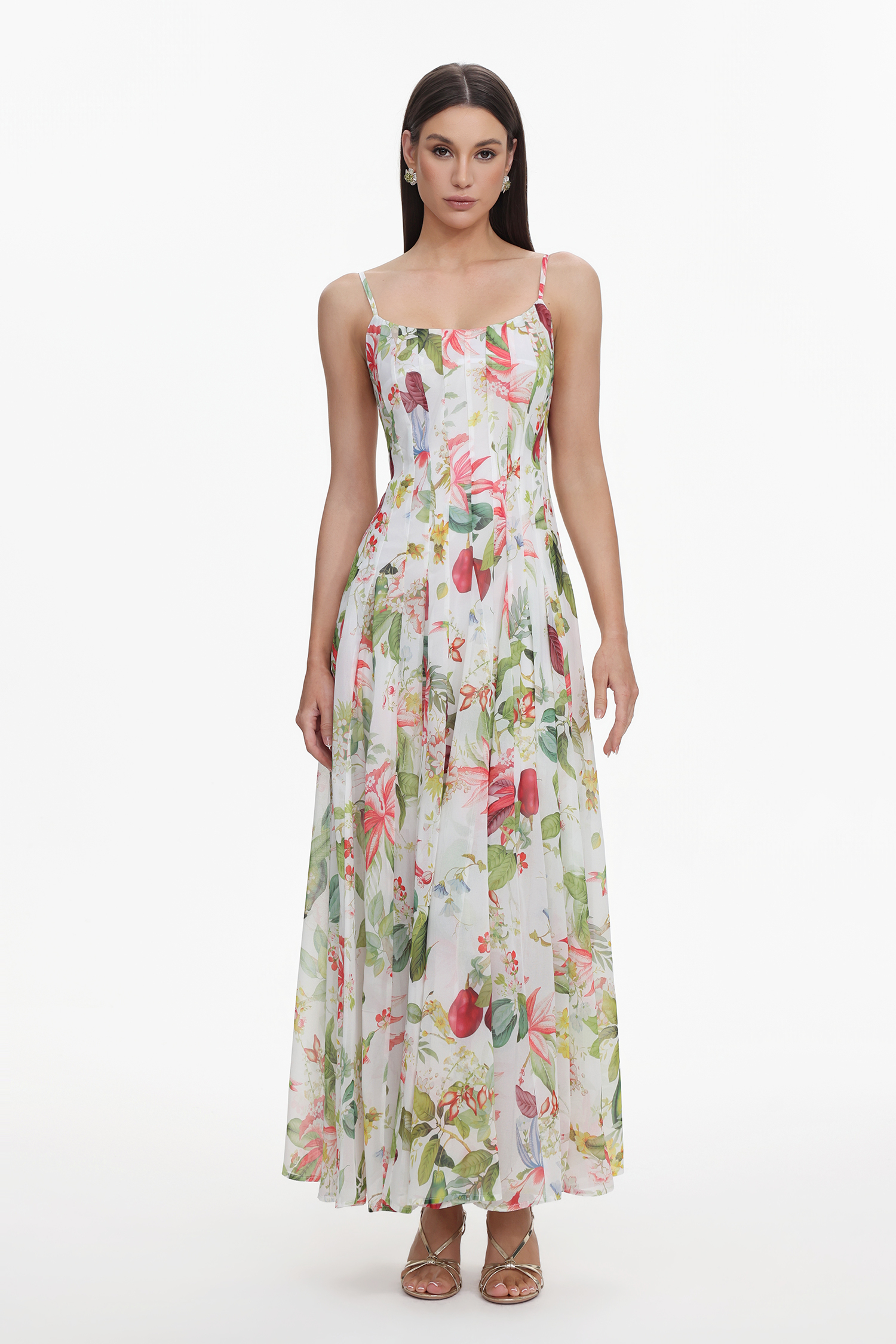 Zoey Sleeveless Printing Maxi Dress