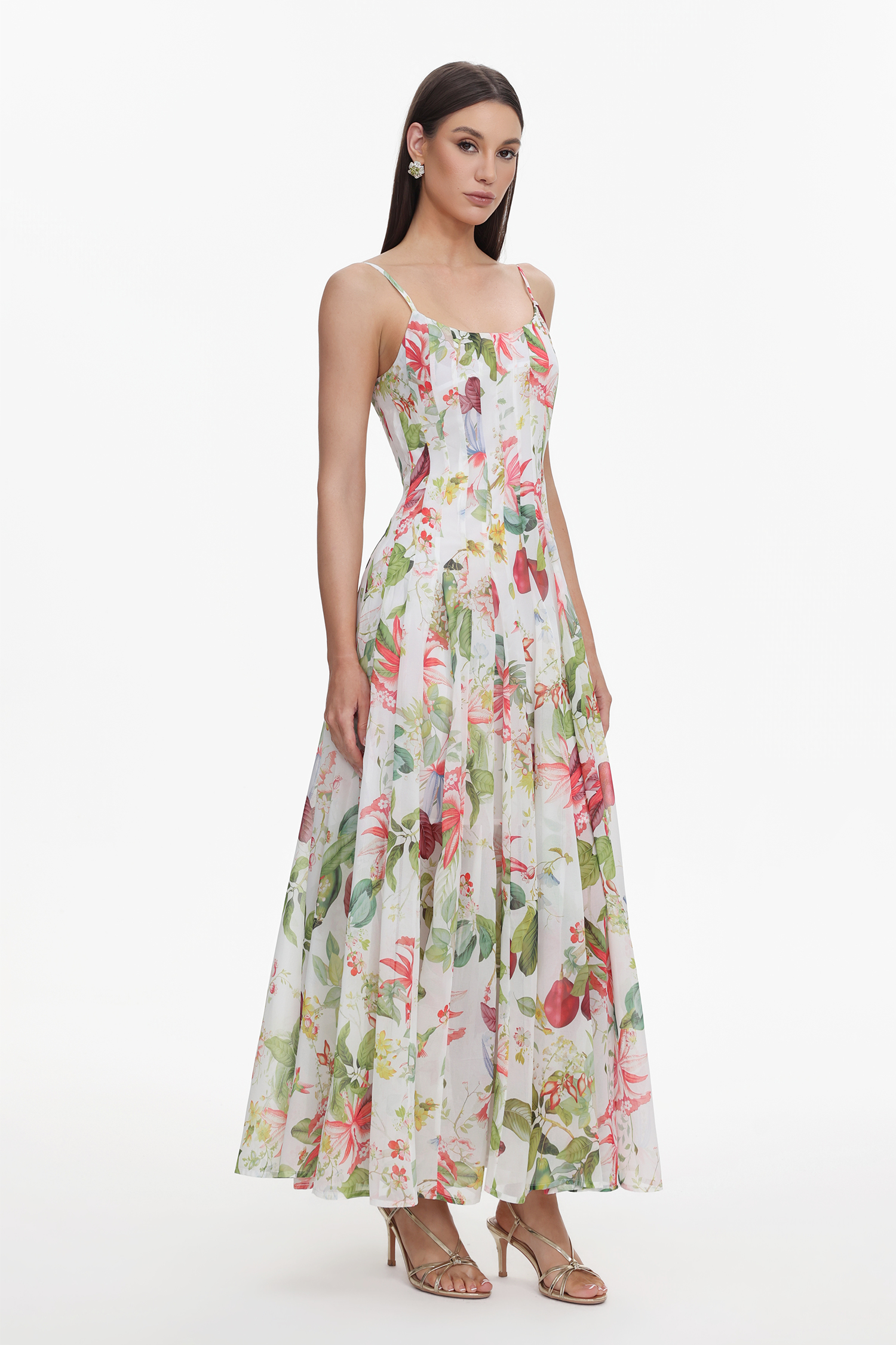 Zoey Sleeveless Printing Maxi Dress