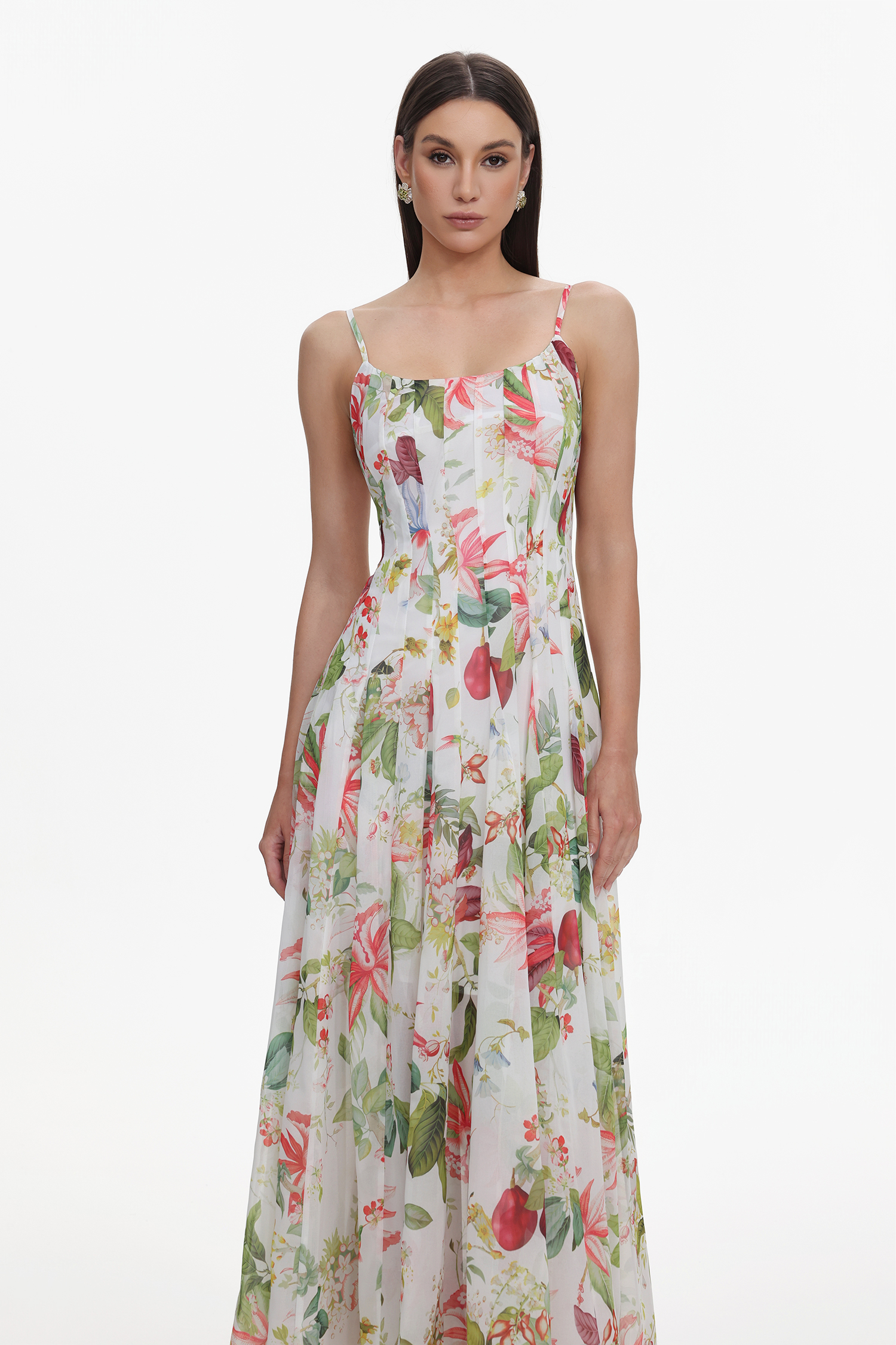 Zoey Sleeveless Printing Maxi Dress