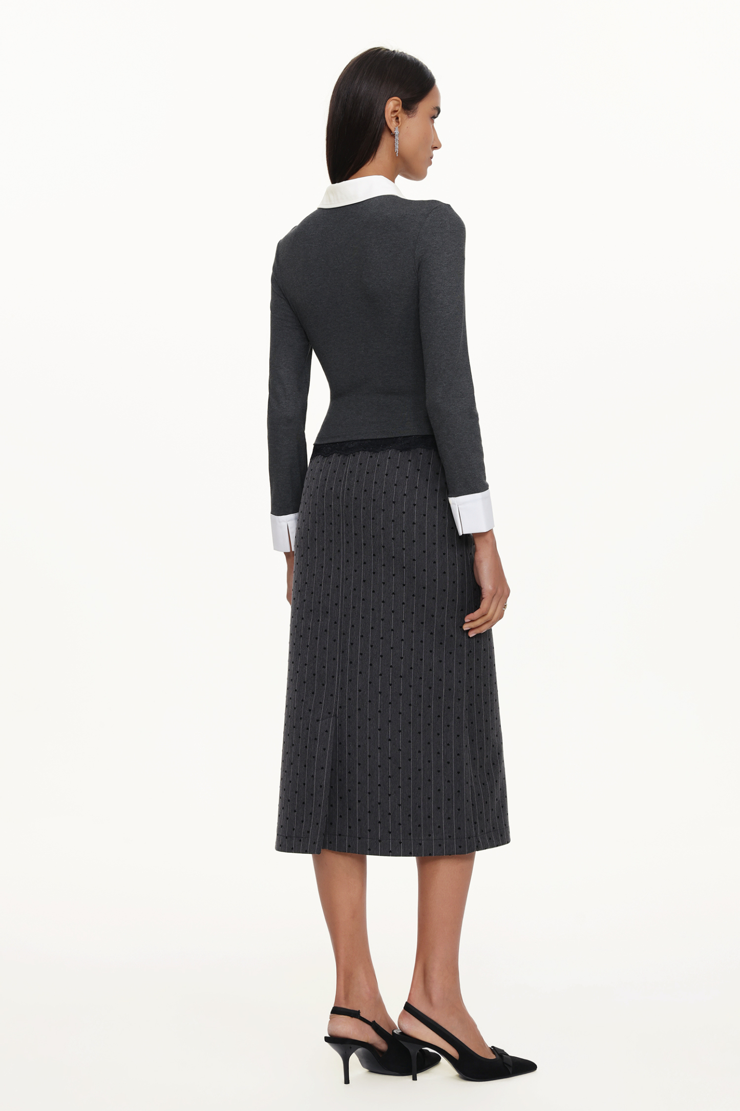 Yarera Elegant Contour Top And Skirt Set