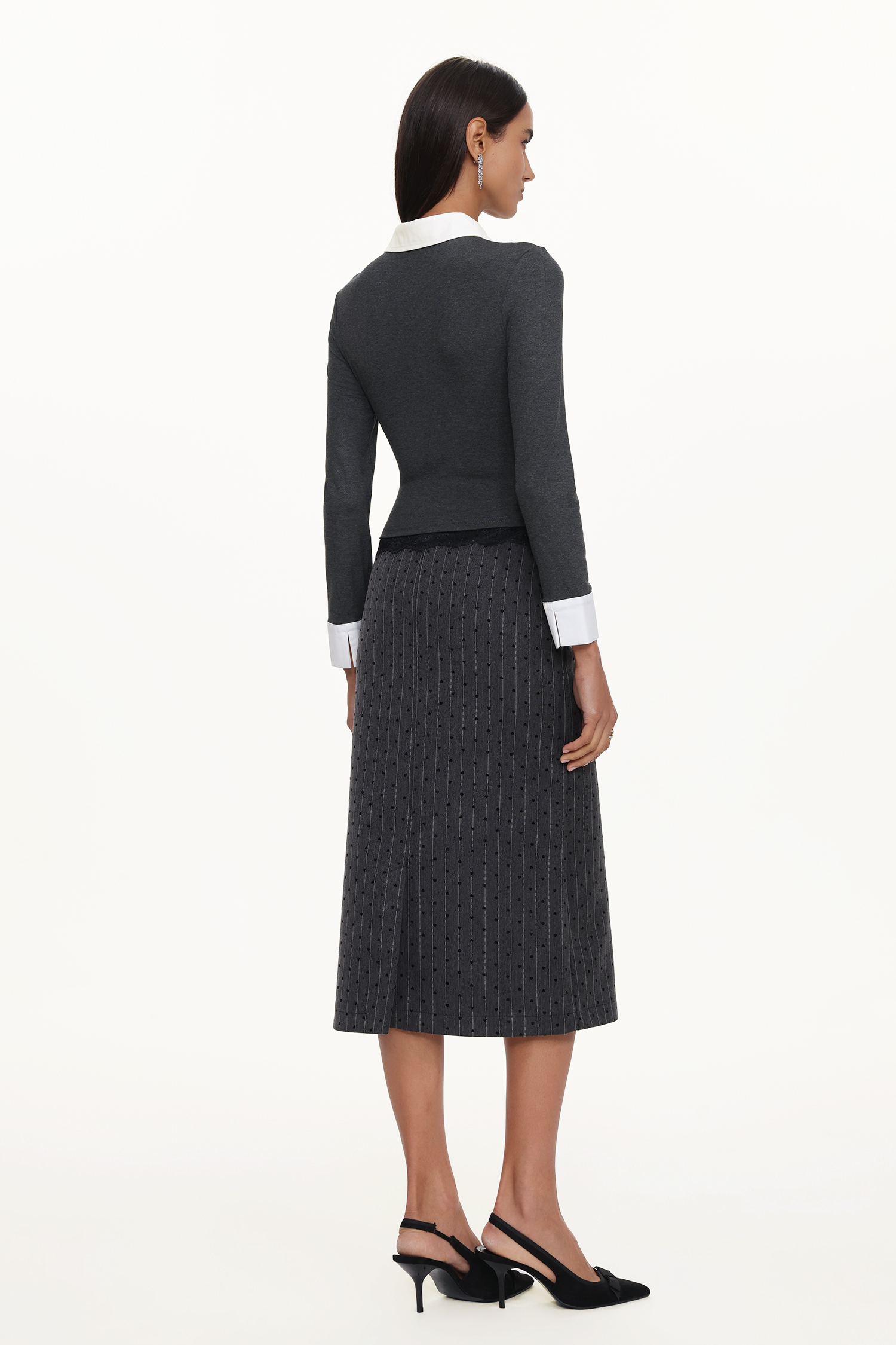 Yarera Elegant Contour Top And Skirt Set