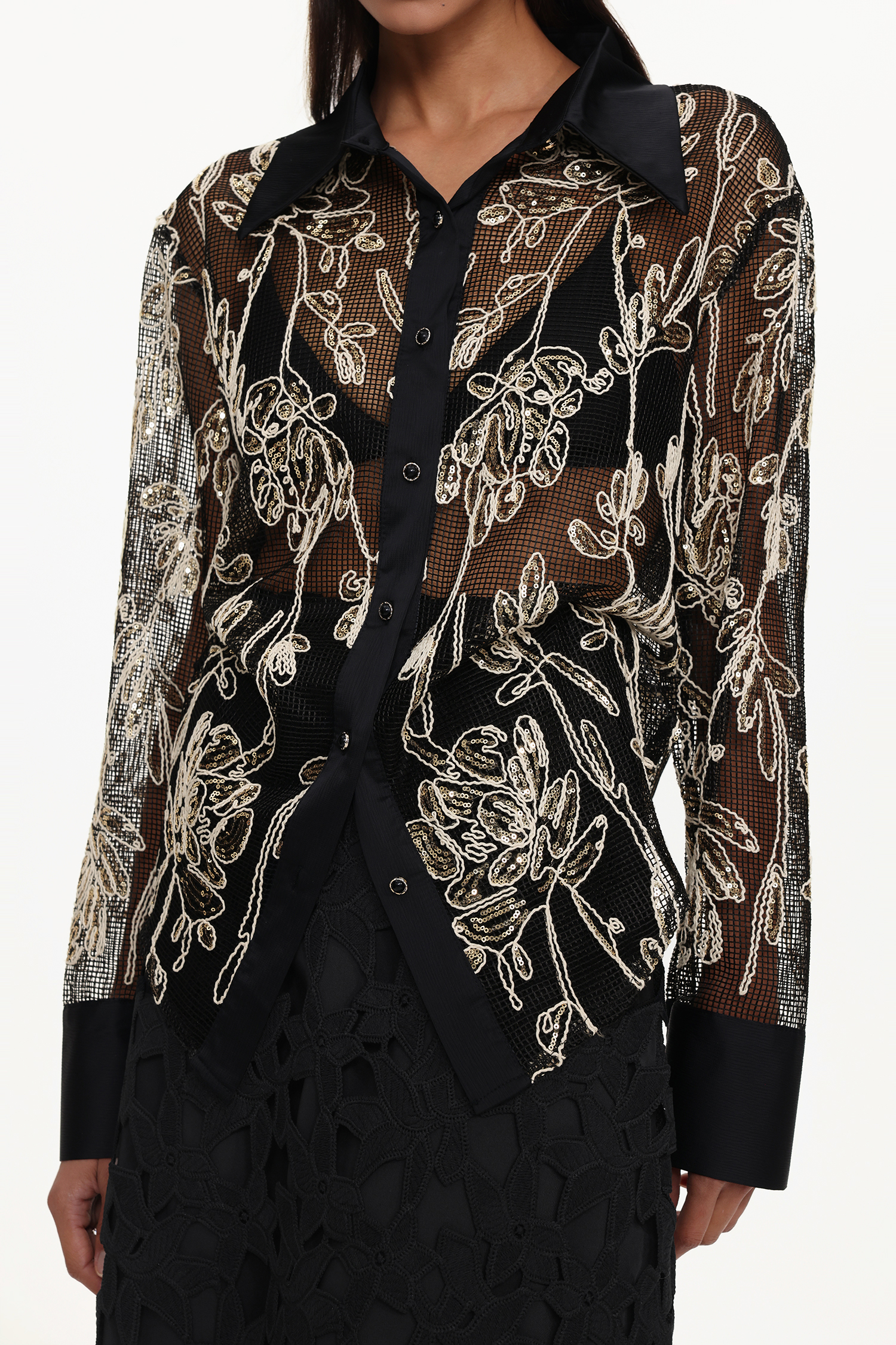 Wilma Elegant Tailored Woven Top And Skirt Set