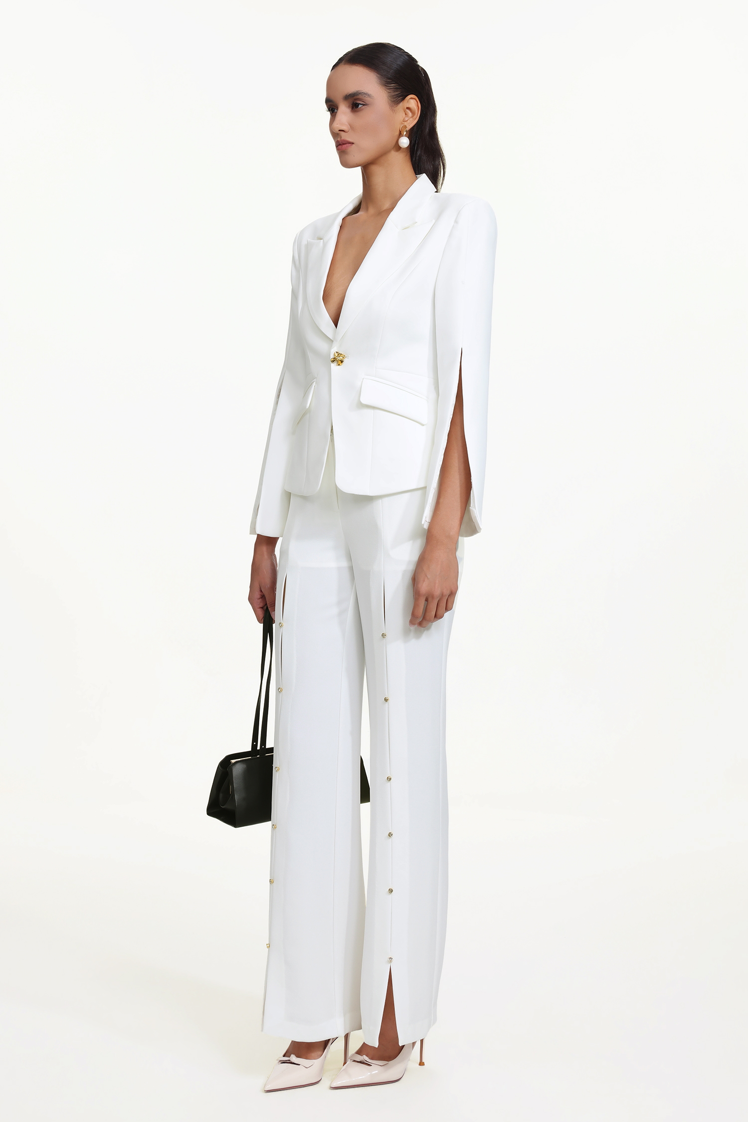 Felixa Classic Tailored Slit Sleeve Blazer