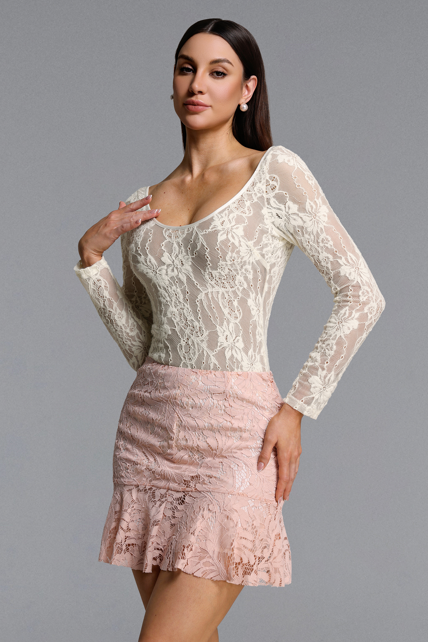 Jensen Sexy Contour Lace Skirt