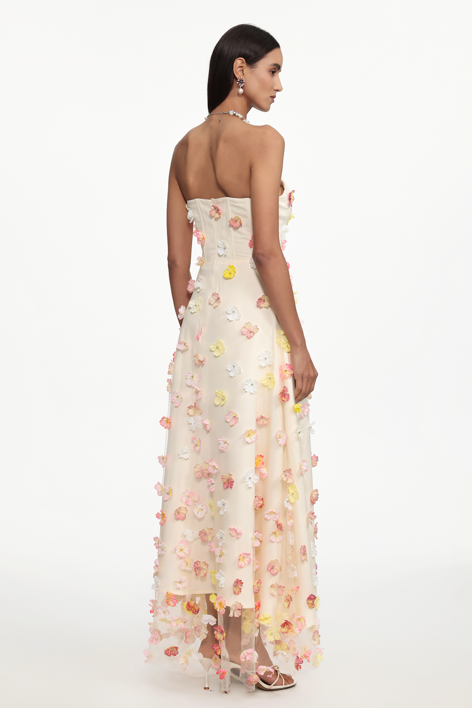 Gladys Resort Cinched Sleeveless Floral Woven Maxi Dress